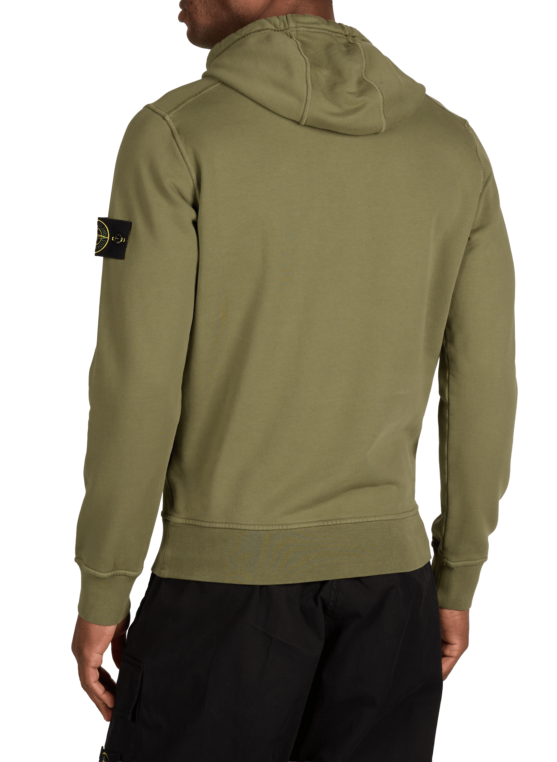 Veste zippée en coton  STONE ISLAND Kaki