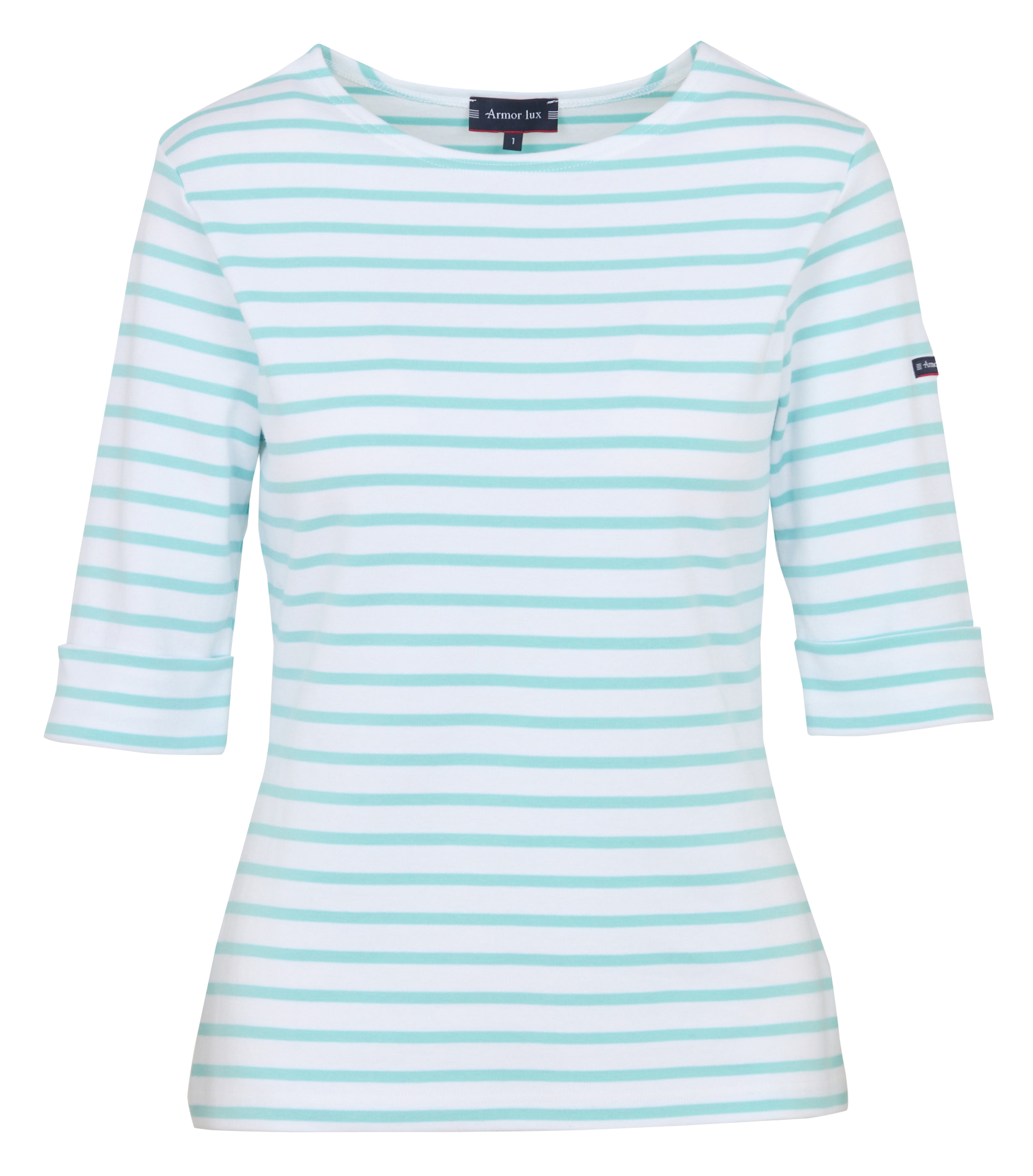 Marinière col bateau en coton épais Cancale ARMOR-LUX Blanc