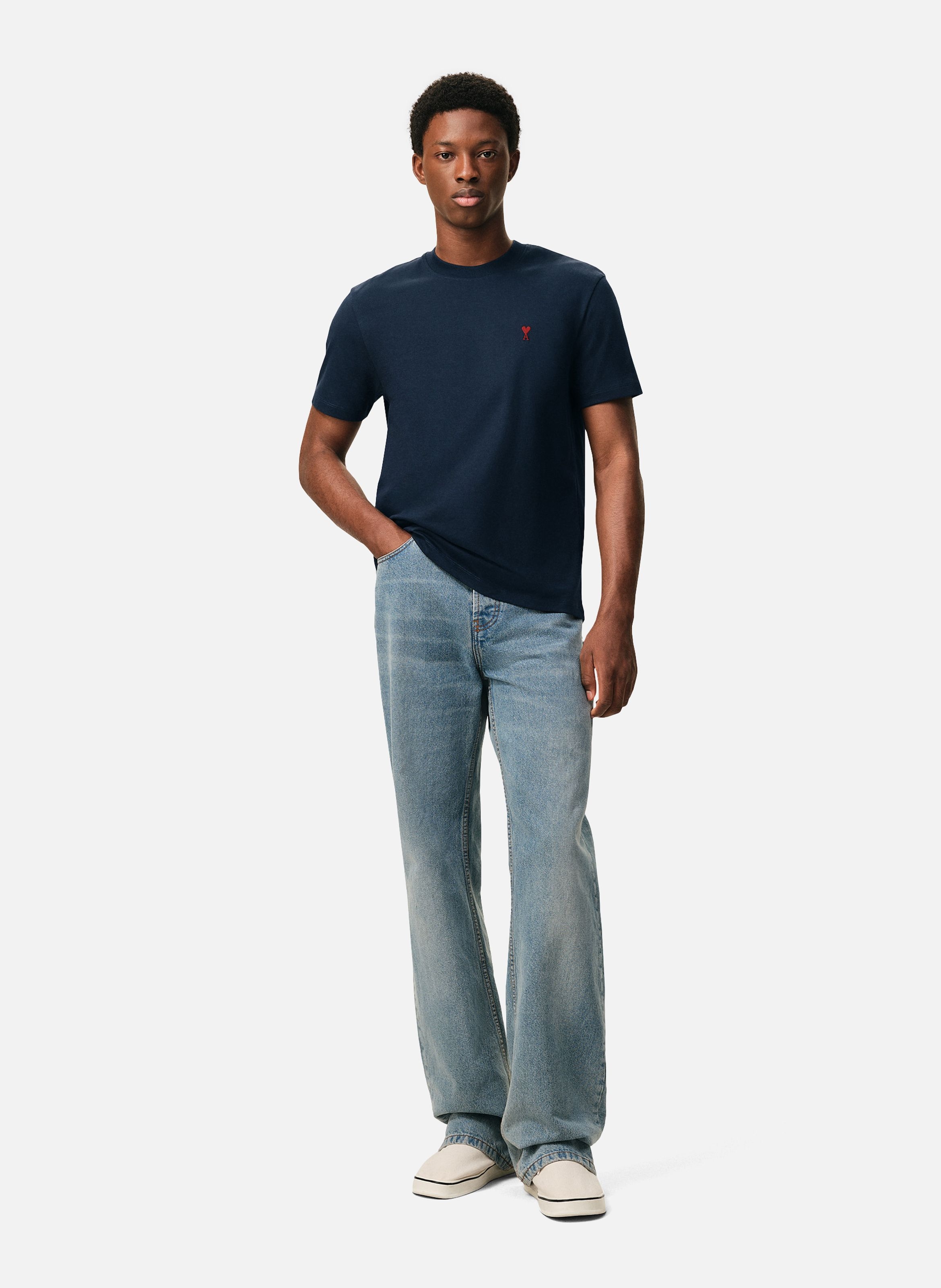 T-shirt Ami de Coeur Rouge unisexe AMI PARIS Bleu