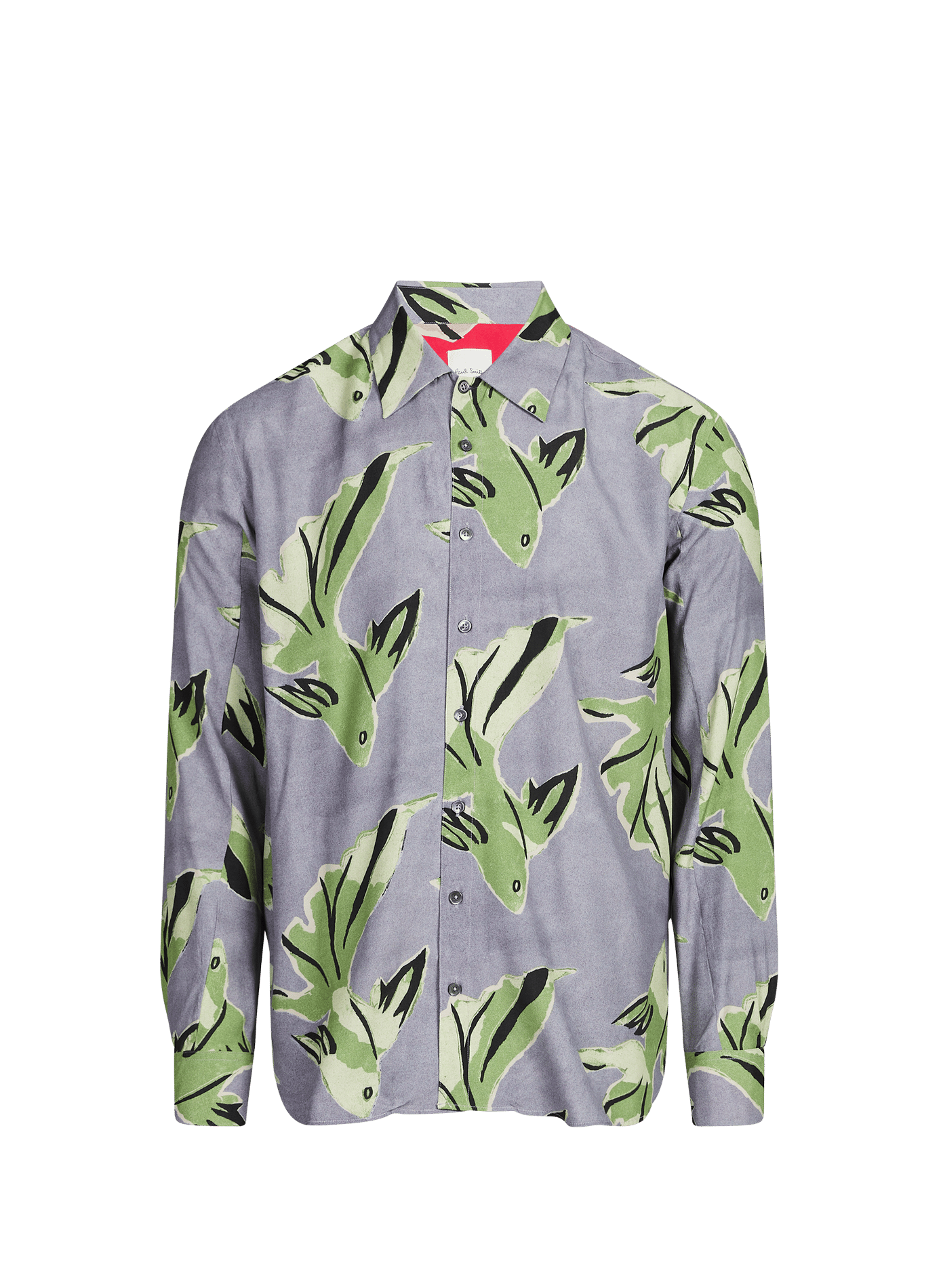 Chemise fluide imprimée poissons PAUL SMITH Violet