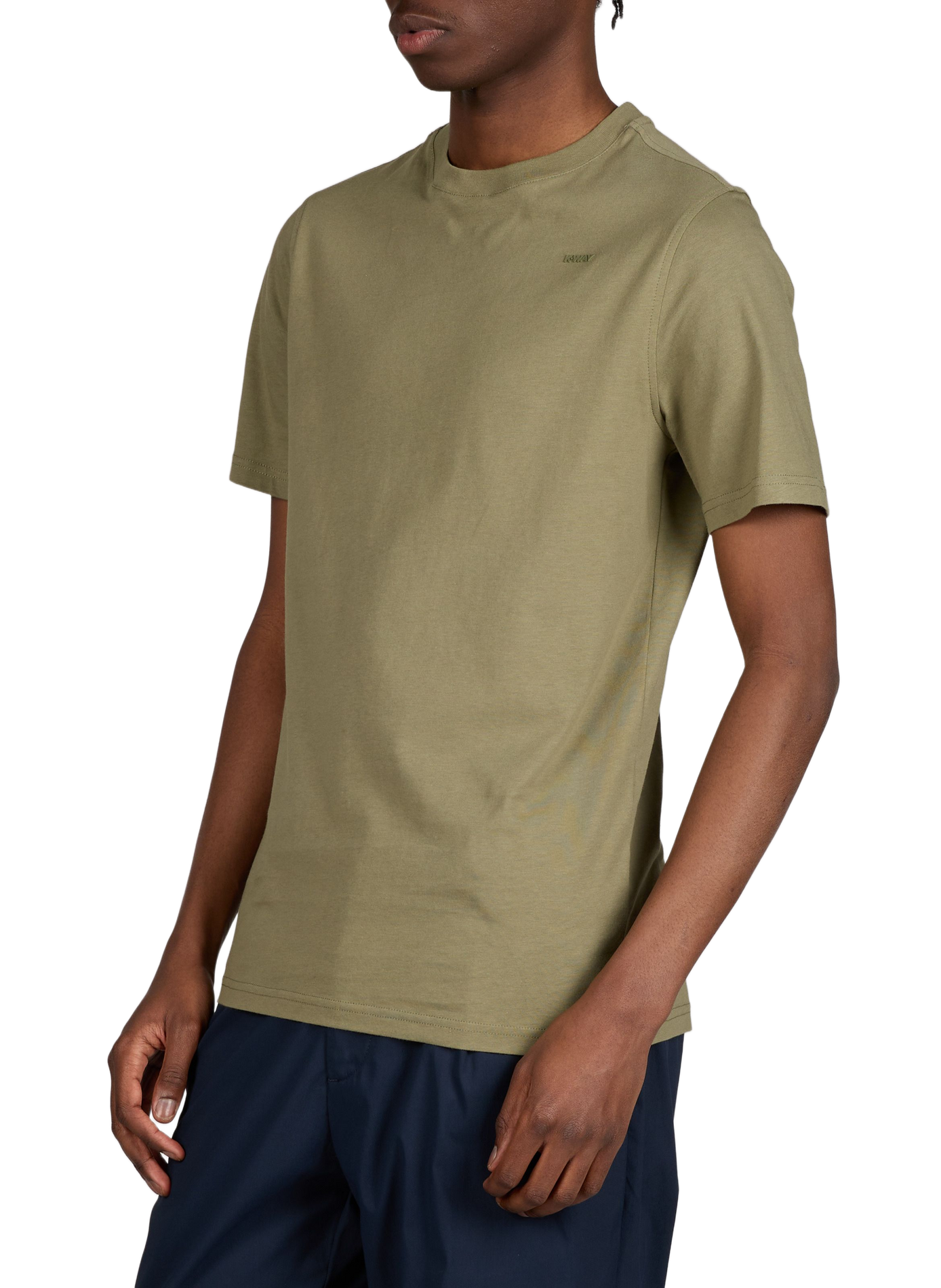 T-shirt col rond en coton K-WAY Vert