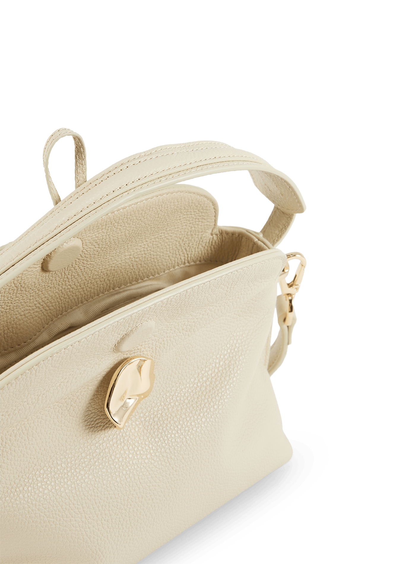 Sac à main Hanna Mini en cuir FLATTERED Beige