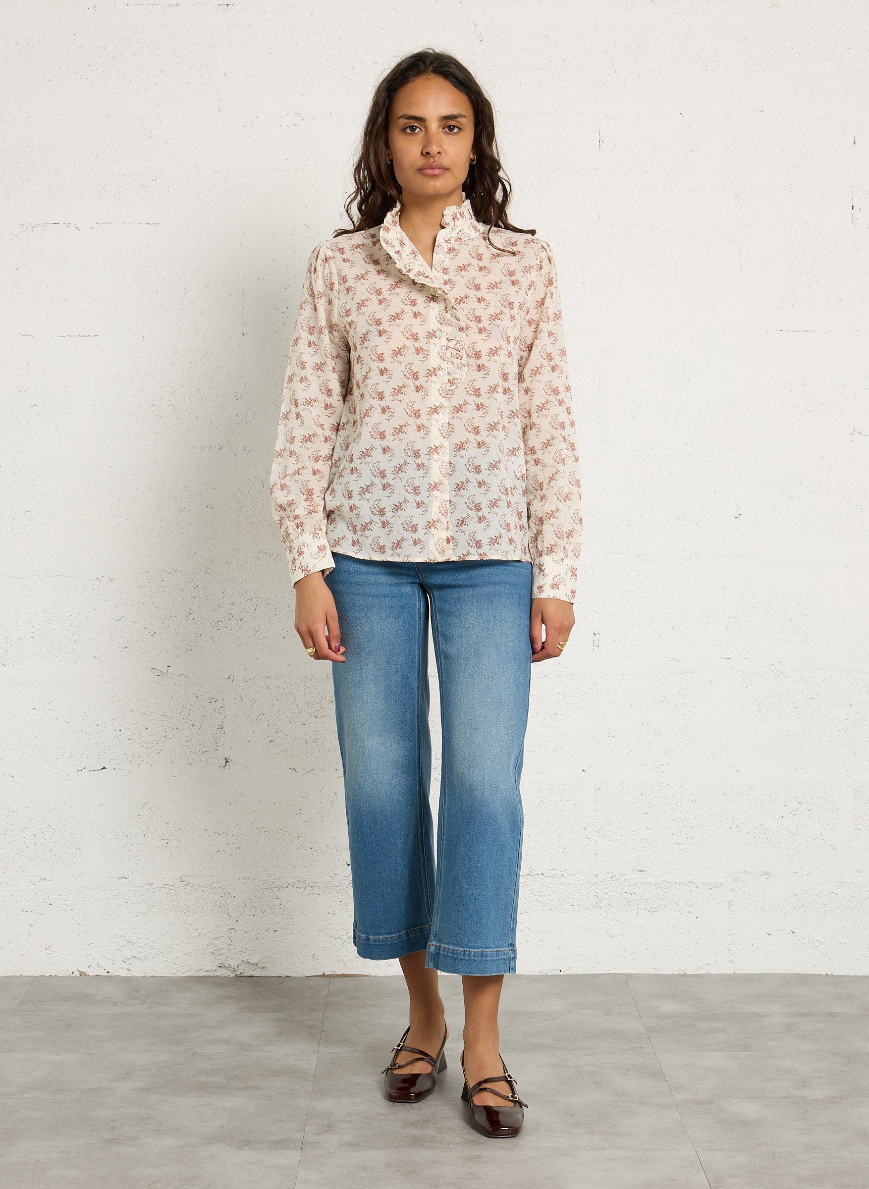 Babies slingback à brides en cuir verni becca BOBBIES Marron