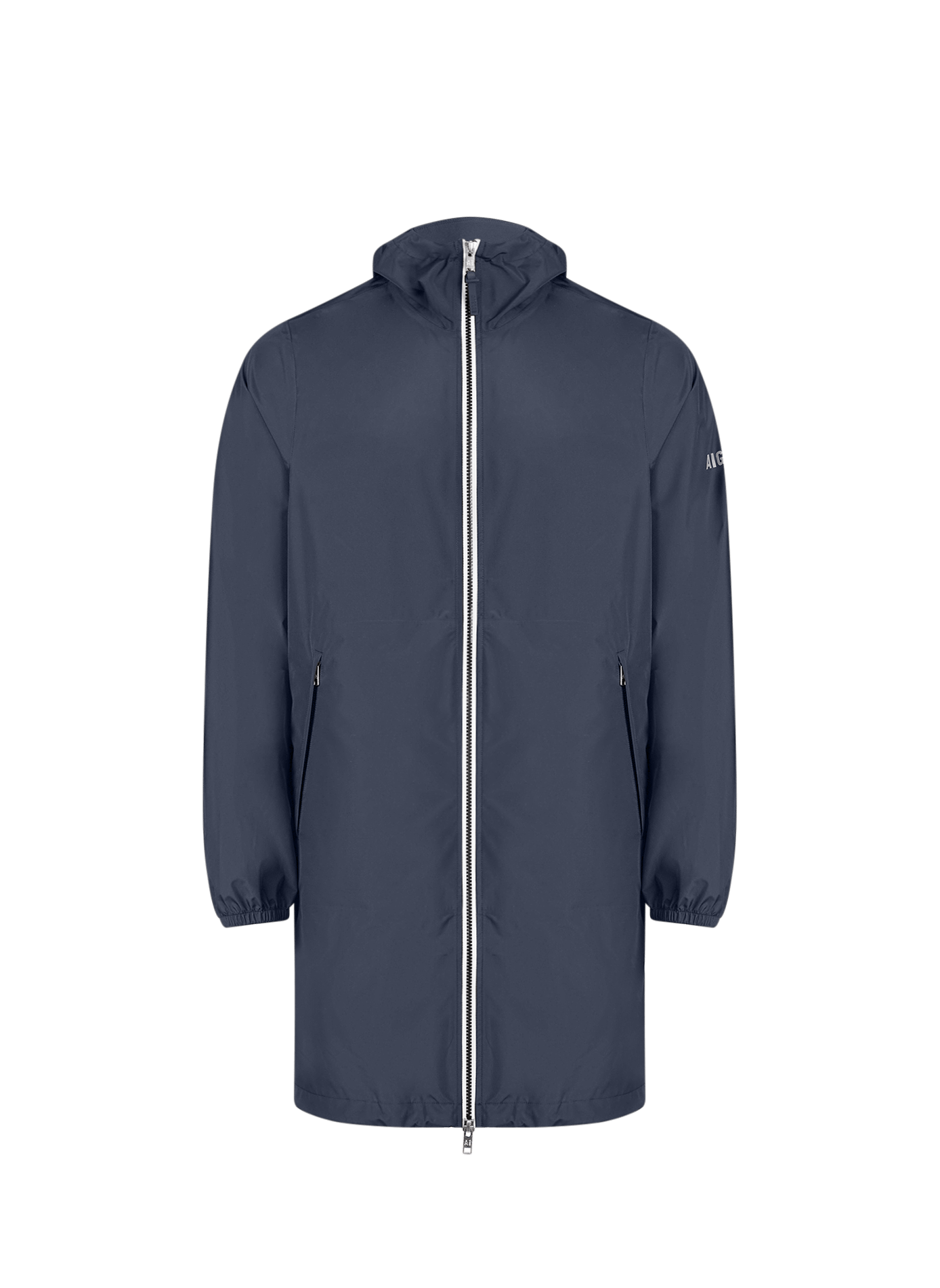 Mid-length hooded jacket AIGLE Blue