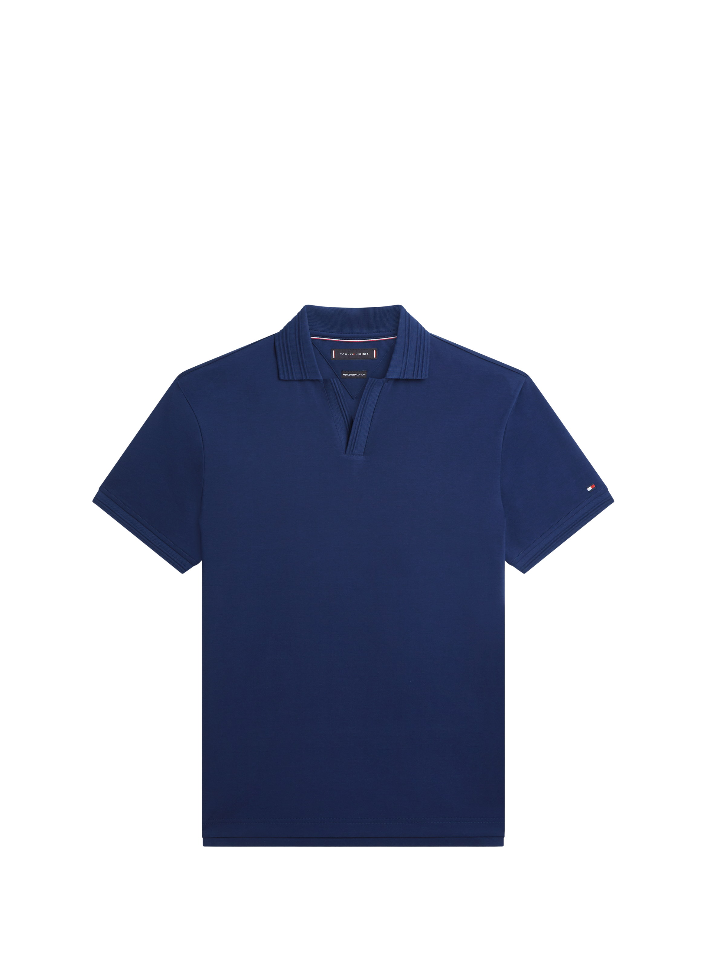 Polo manches courtes en coton TOMMY HILFIGER Bleu