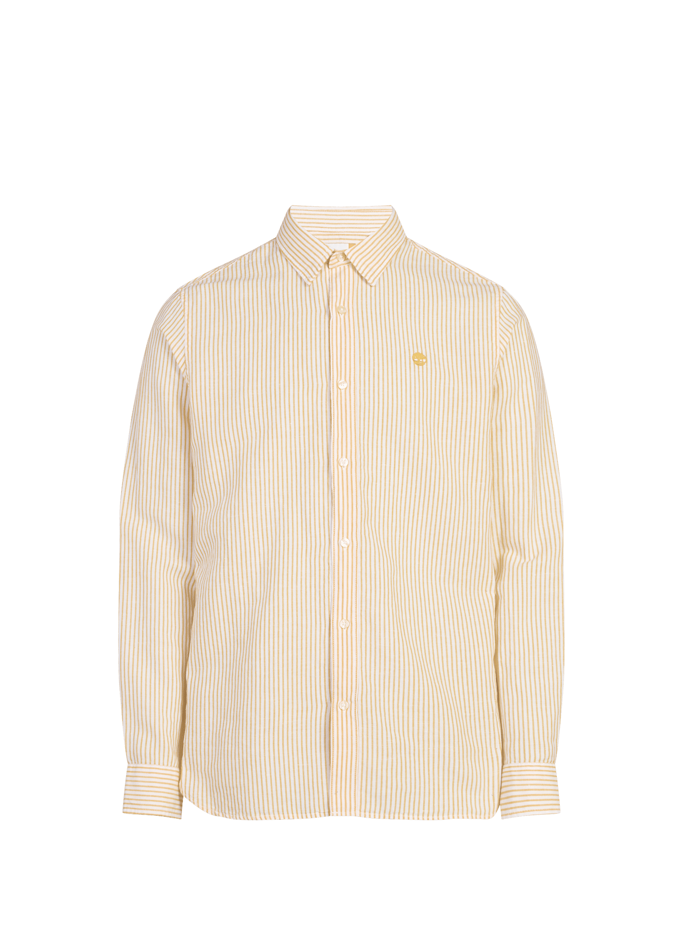 Straight Striped Shirt in Cotton and Linen TIMBERLAND Yellow