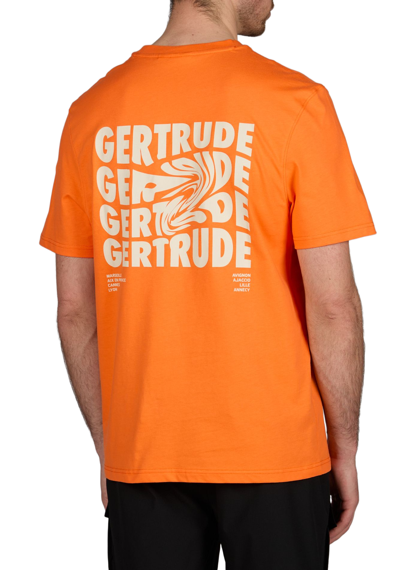T-shirt imprimé en coton GERTRUDE ET GASTON Orange
