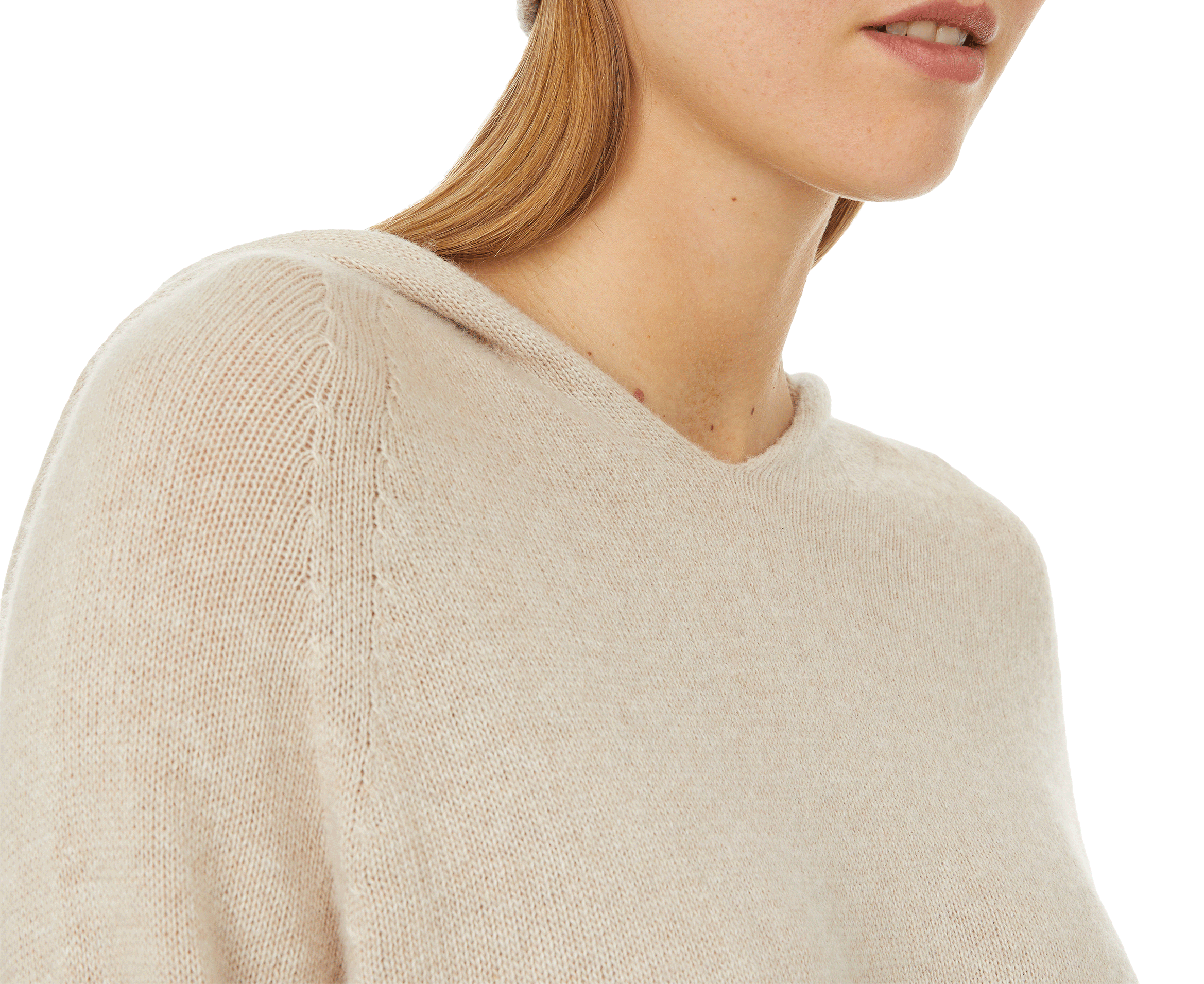 Bonnet en laine mélangée THE SOCIAL SUNDAY Marron