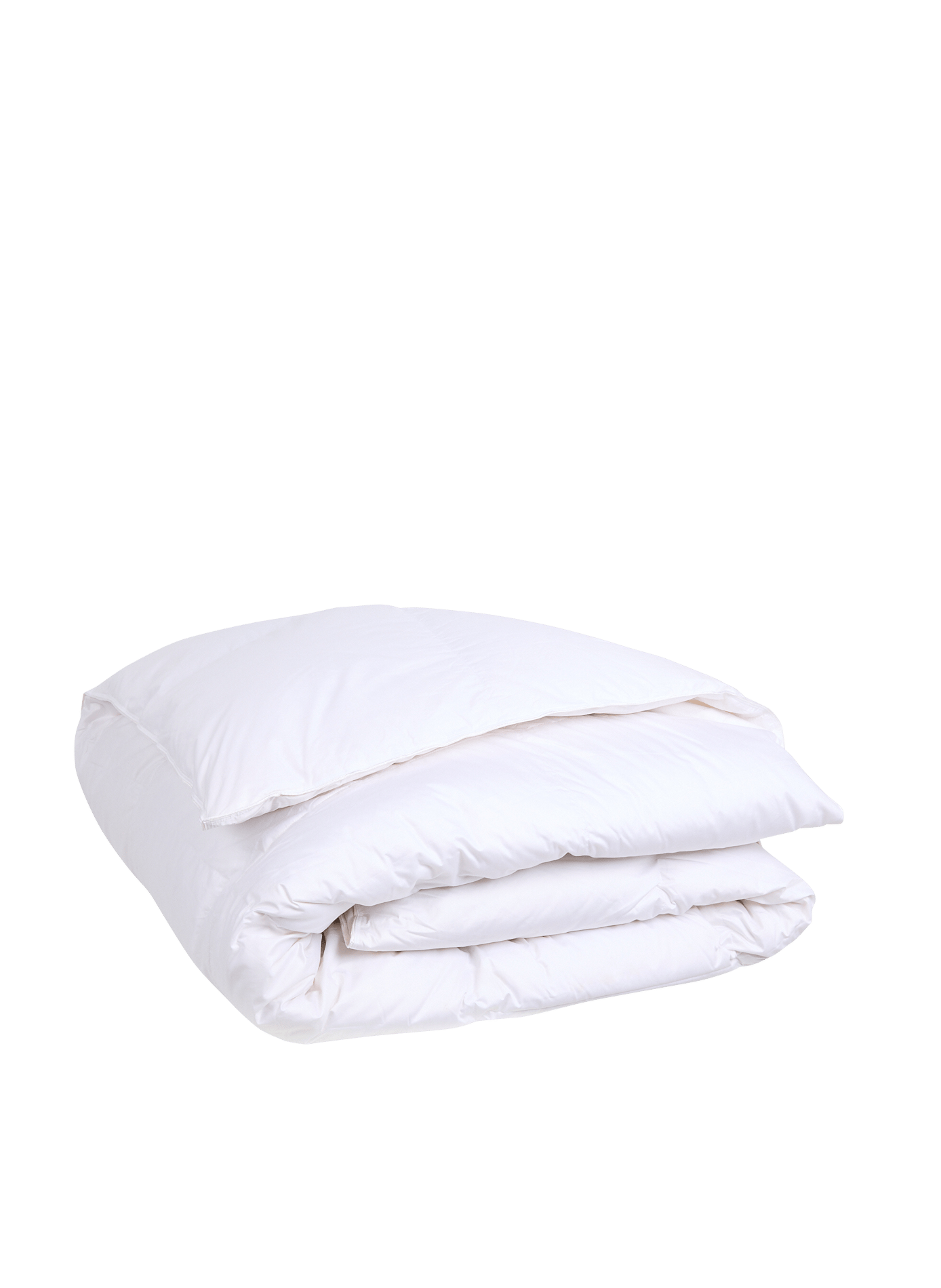 Couette naturelle chaude en satin de coton Blanc AU PRINTEMPS PARIS