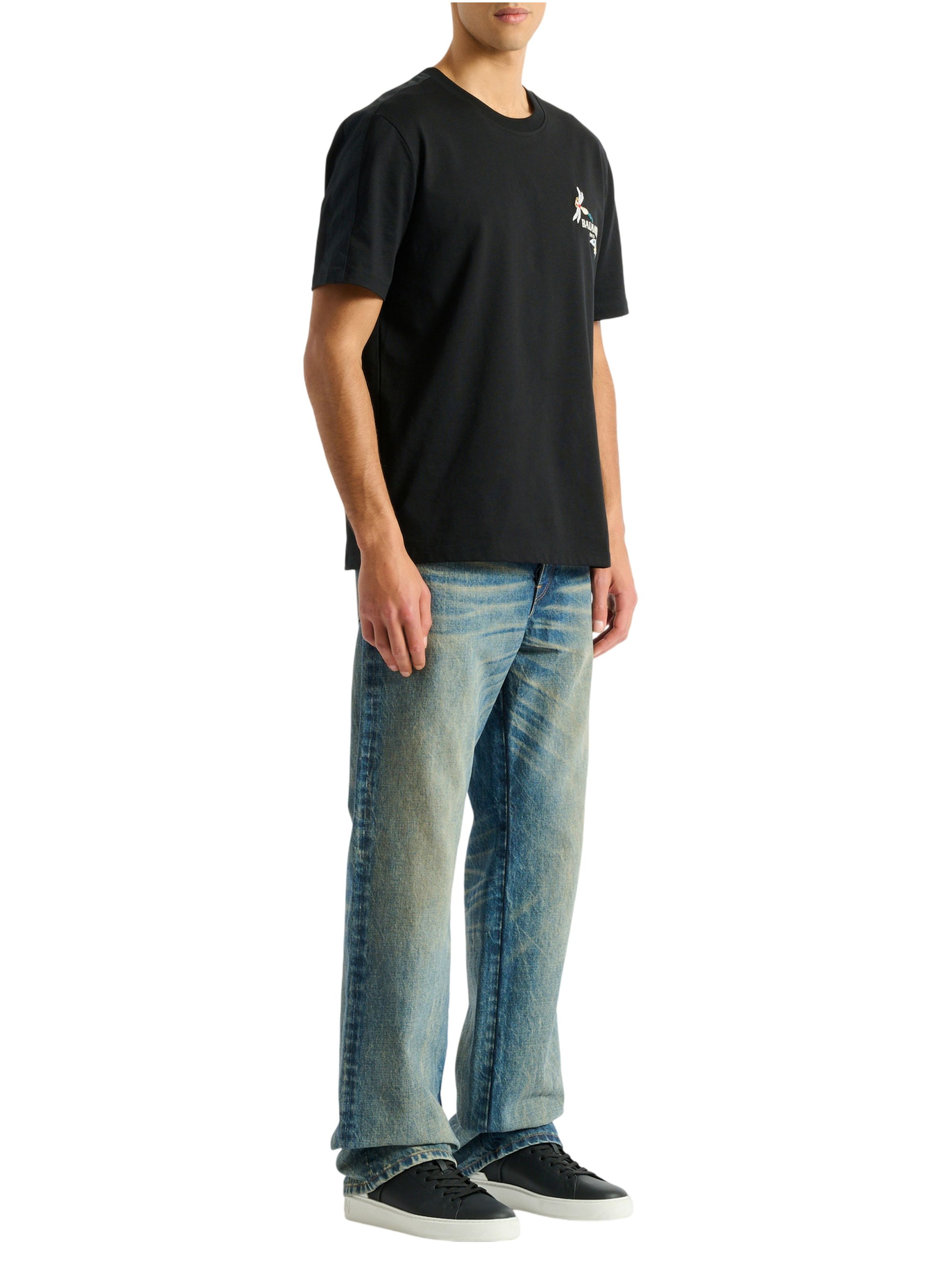 T-shirt balmain insect brodé BALMAIN Noir