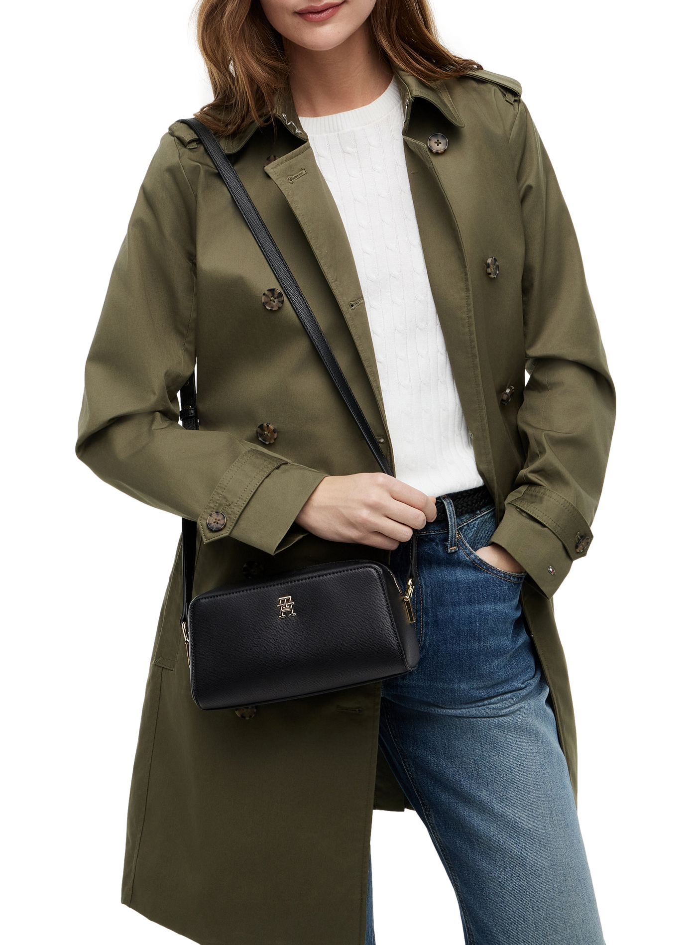 Sac Grace à bandoulière ajustable TOMMY HILFIGER Noir