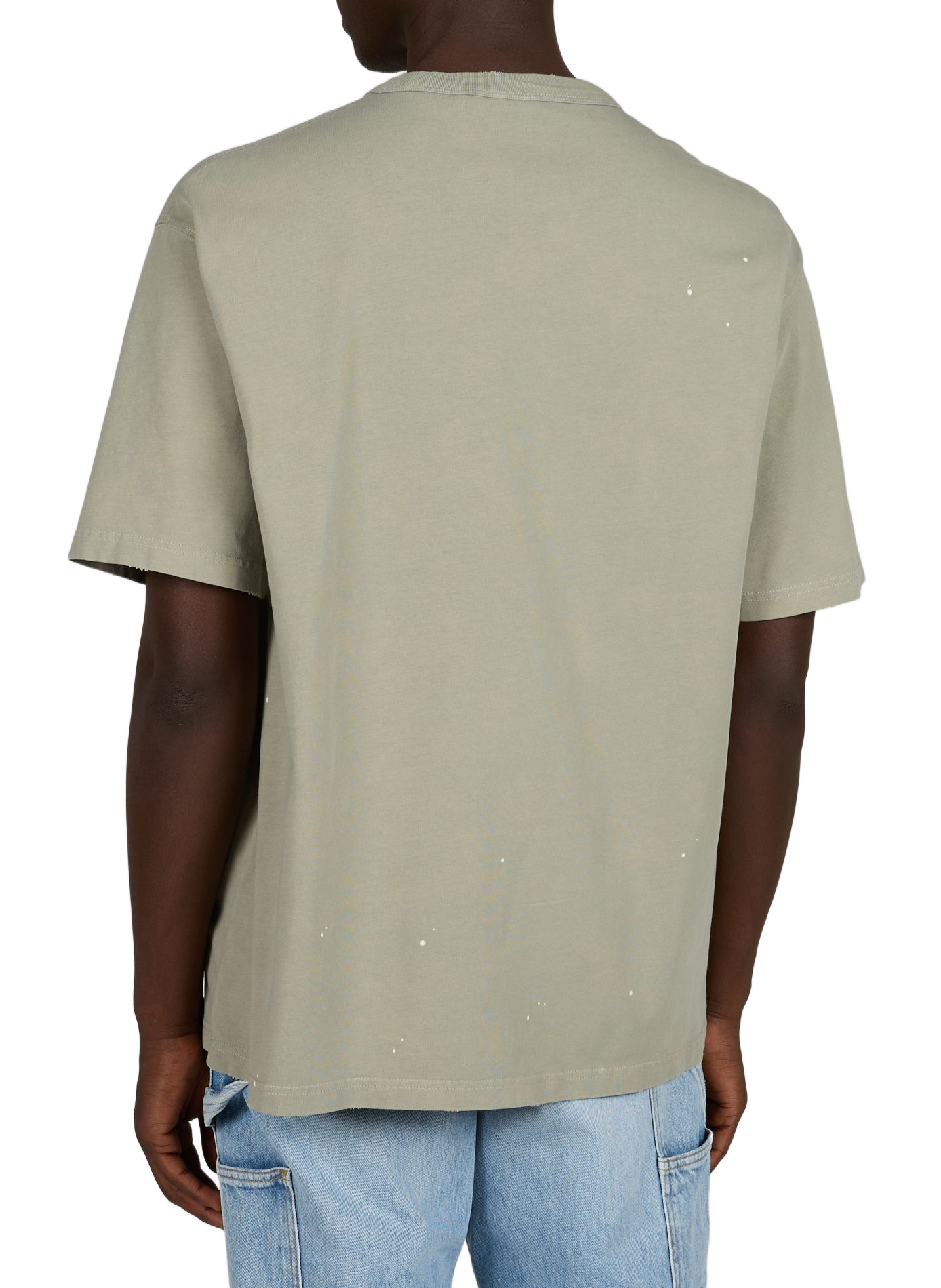 Tee-shirt droit col rond imprimé en coton CARHARTT WIP Vert