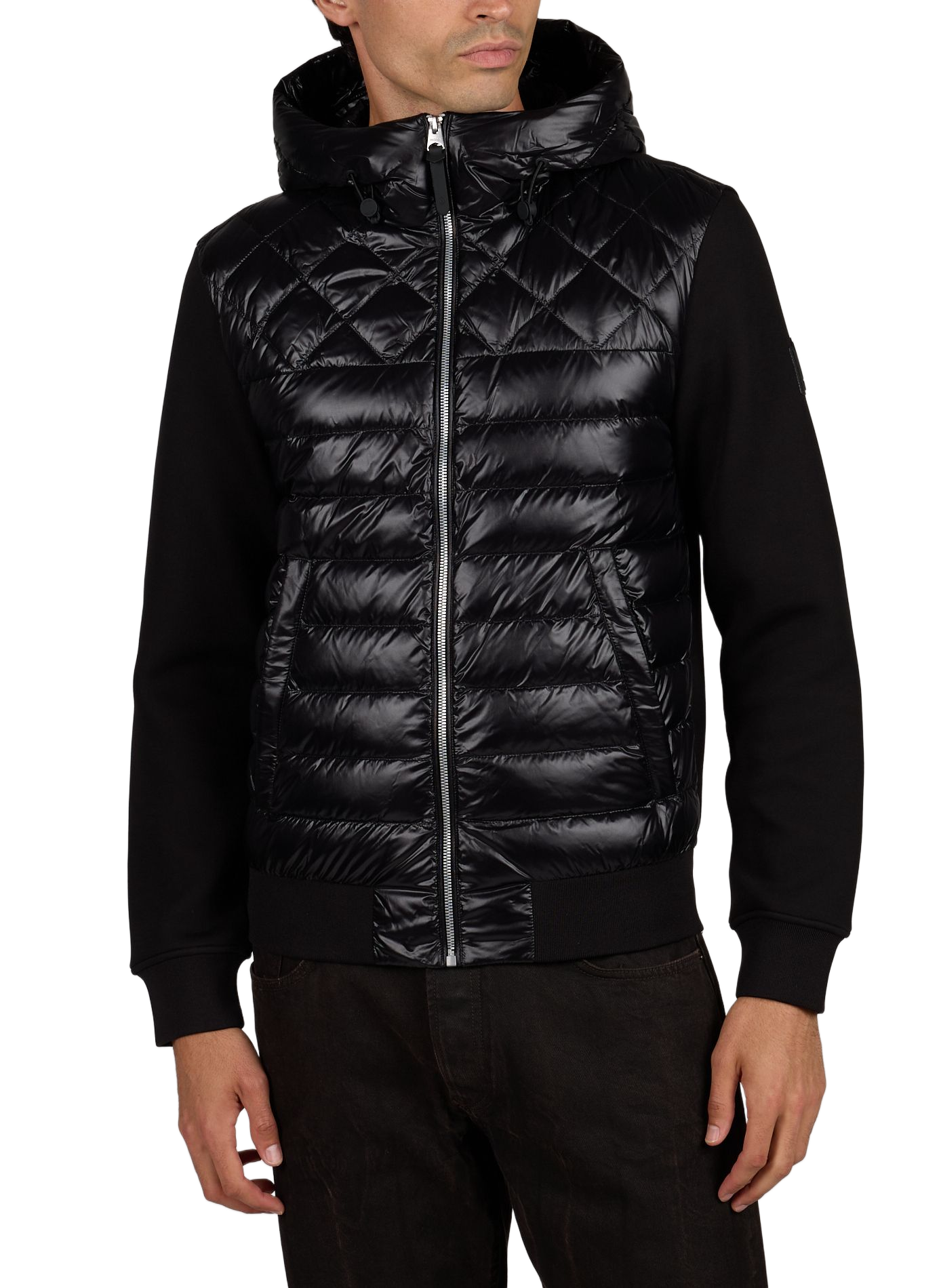 Leichte gerade gesteppte Kapuzenjacke MACKAGE Schwarz