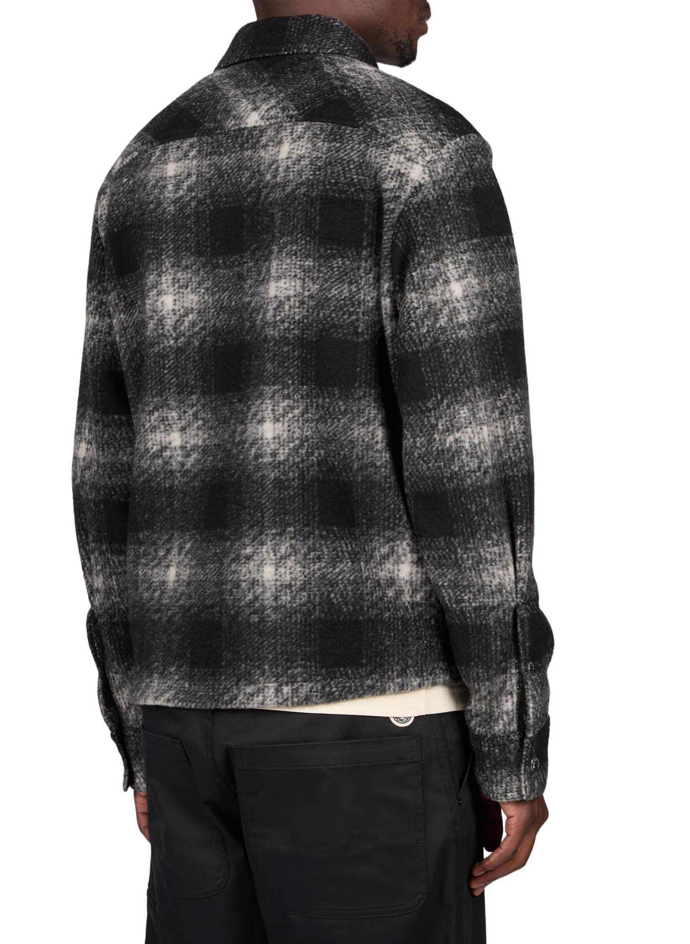 Gerade geschnittene Karojacke MONCLER Schwarz