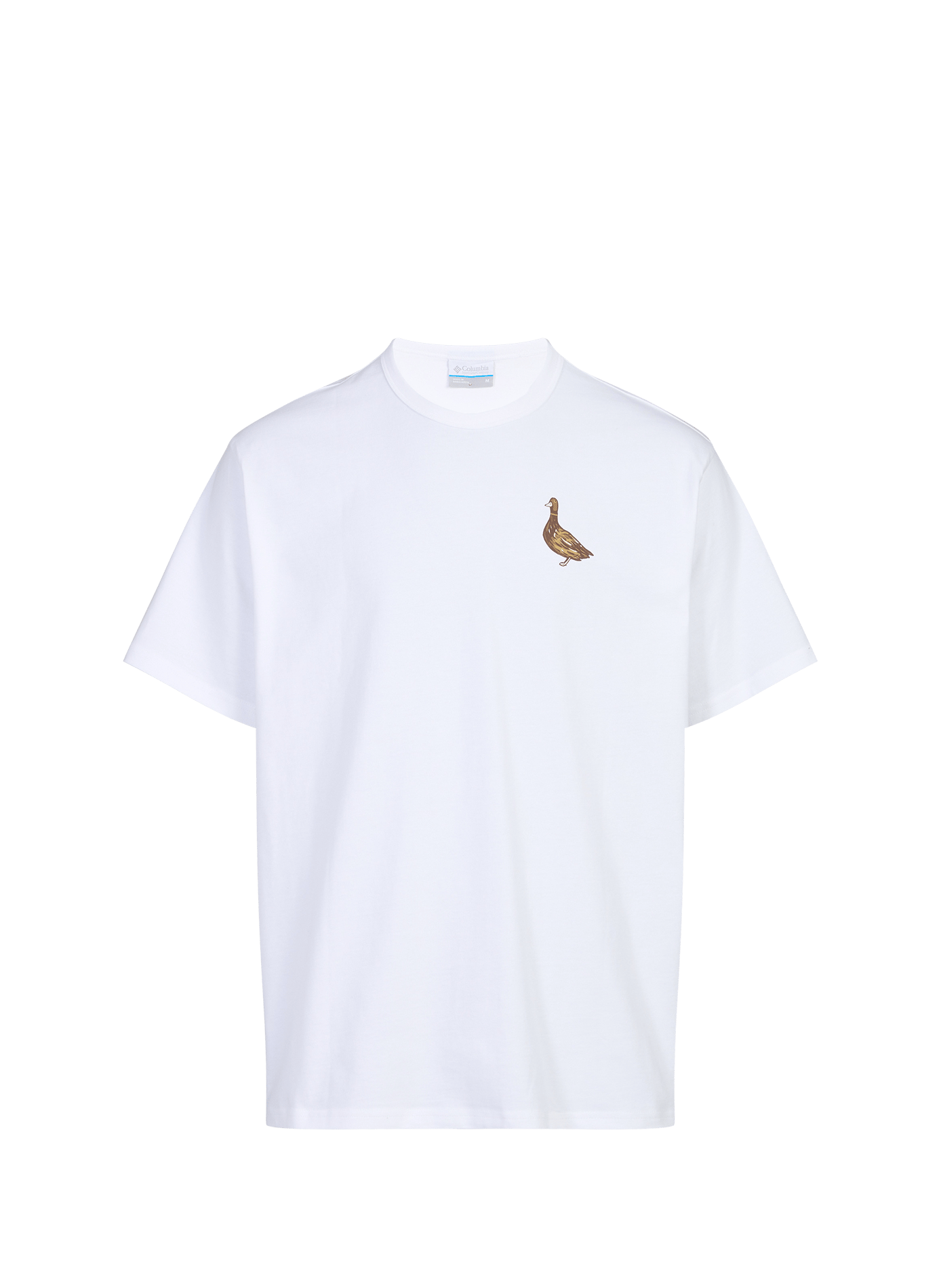 Oversized printed cotton T-shirt COLUMBIA White