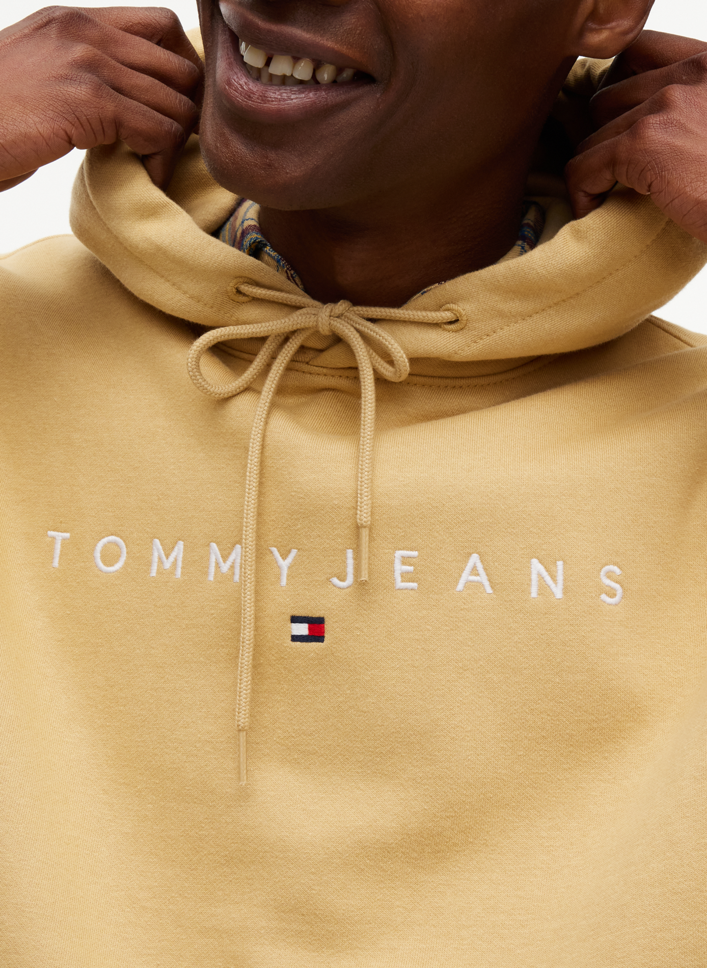 Sweat à capuche avec logo brodé TOMMY HILFIGER Beige