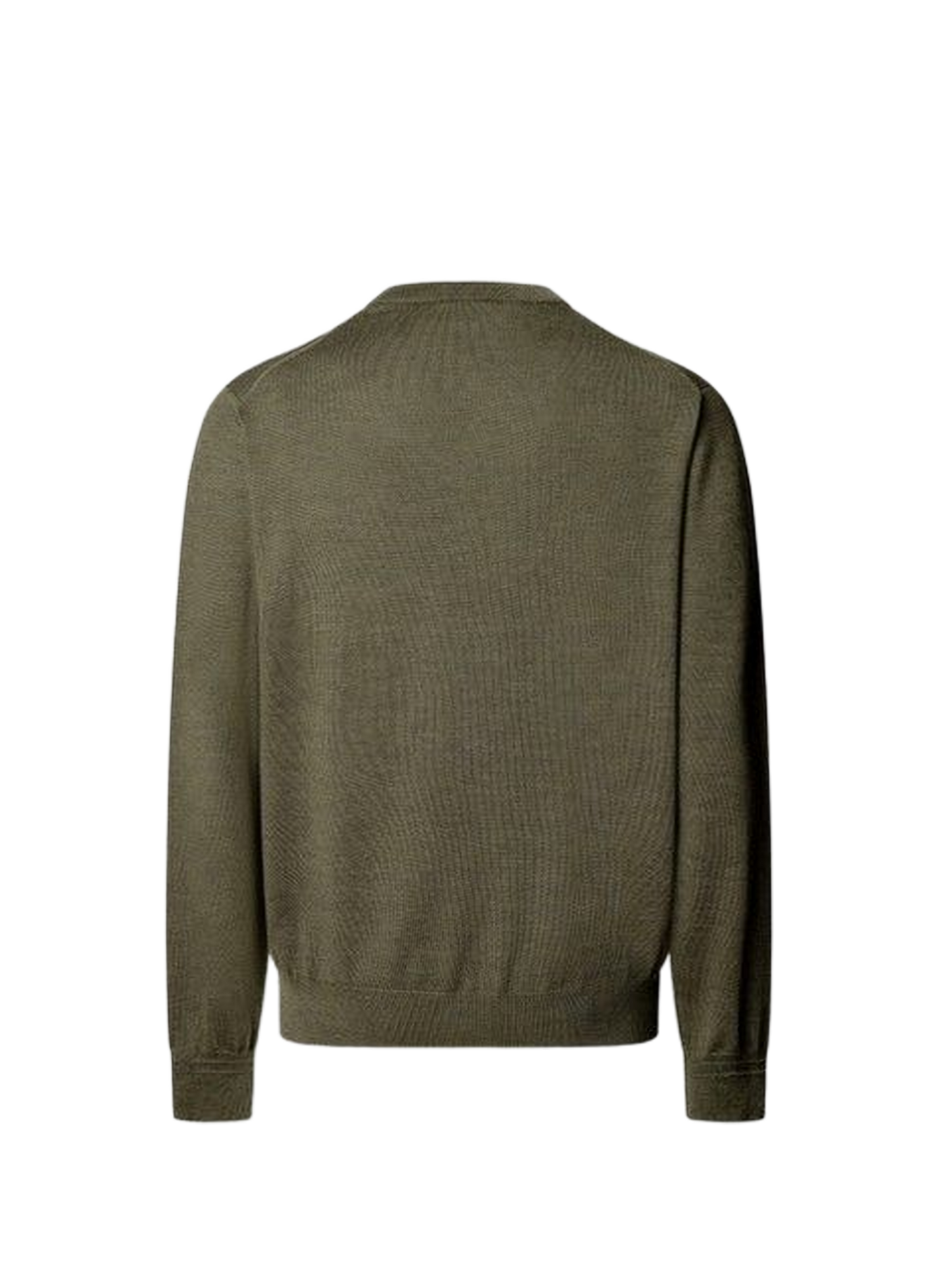 Round neck wool straight sweater FACONNABLE Khaki