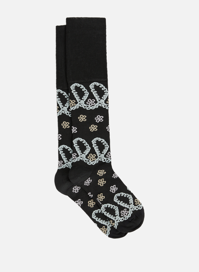 Calf-length socks with floral design SIMONE ROCHA