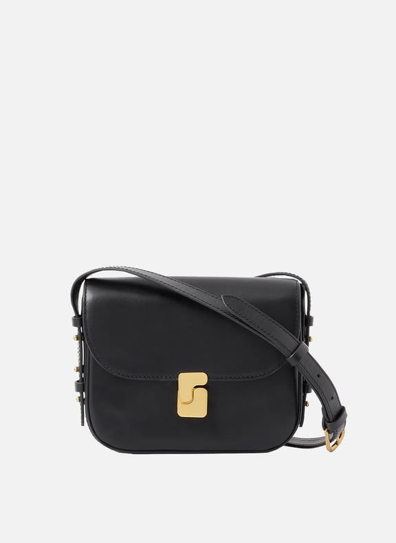 Sac bandoulière en cuir bellissima mini Noir by SOEUR SOEUR Sac bandoulière en cuir bellissima mini Noir