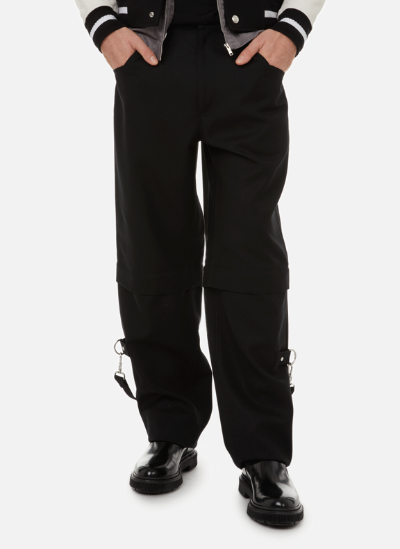 GIVENCHY Wool trousers with detachable legs  Black