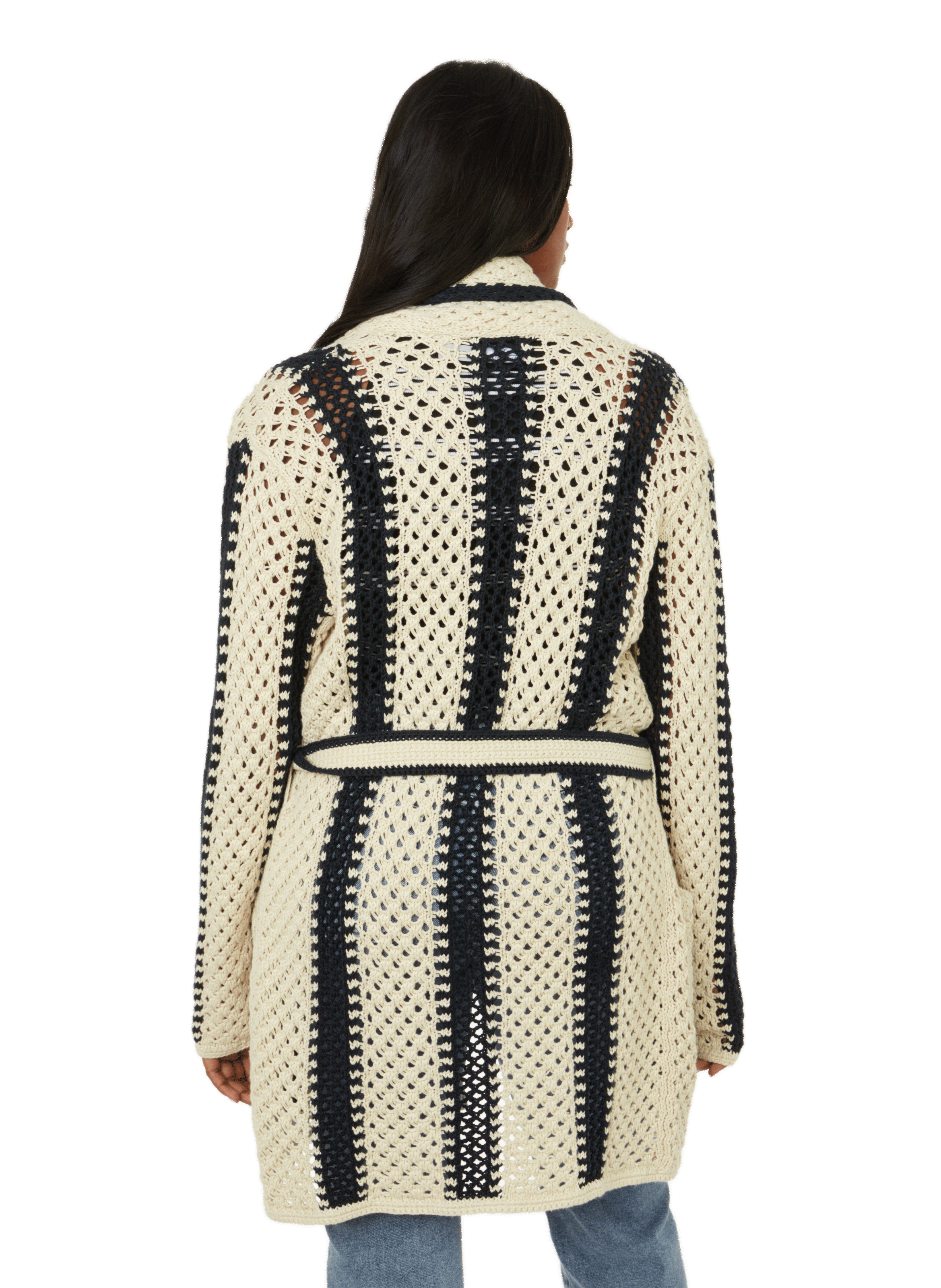 Cardigan long en lin POLO RALPH LAUREN Multicolore