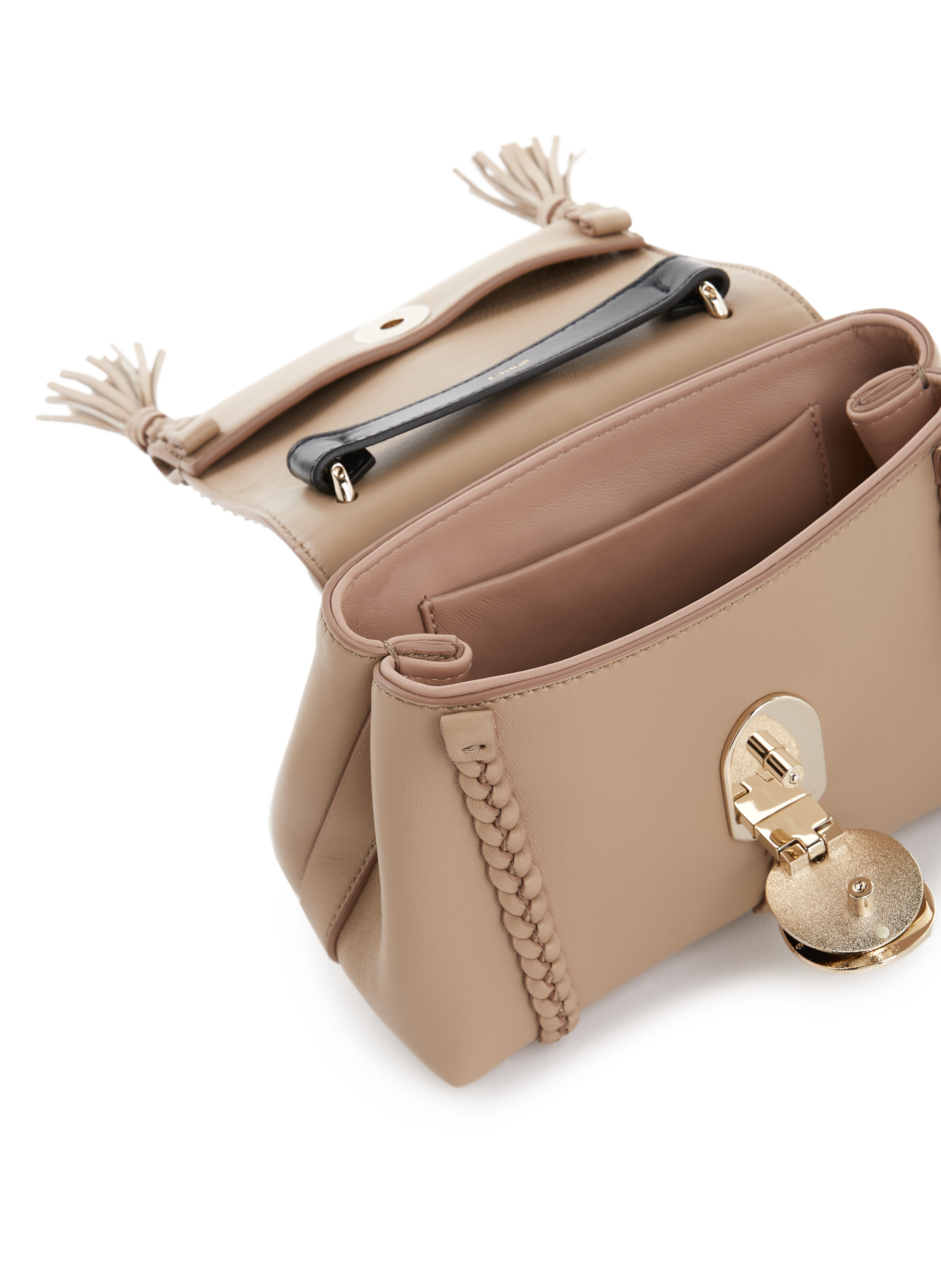 Sac à bandoulière Penelope Mini en cuir CHLOÉ Beige