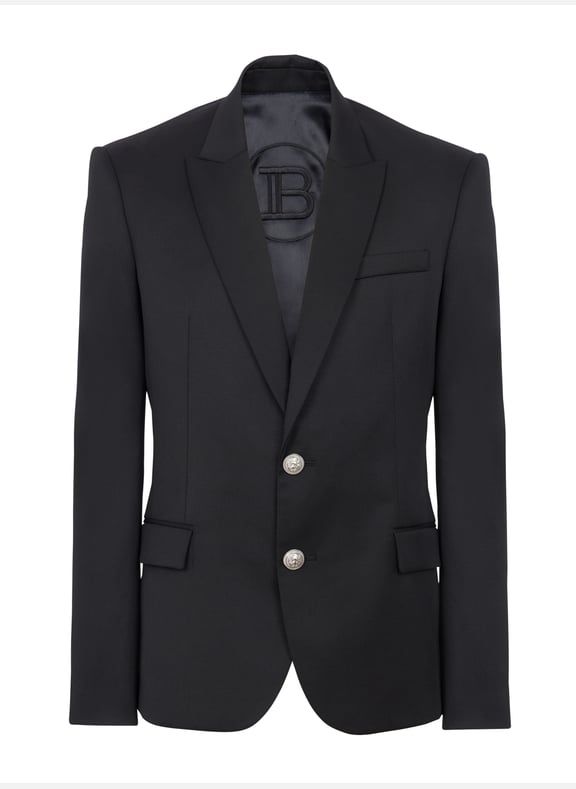 Veste 2boutons en laine Noir by BALMAIN BALMAIN Veste 2boutons en laine Noir