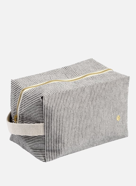 Large Organic Cotton Cube Pouch White by CERISE SUR LE GATEAU CERISE SUR LE GATEAU Large Organic Cotton Cube Pouch White