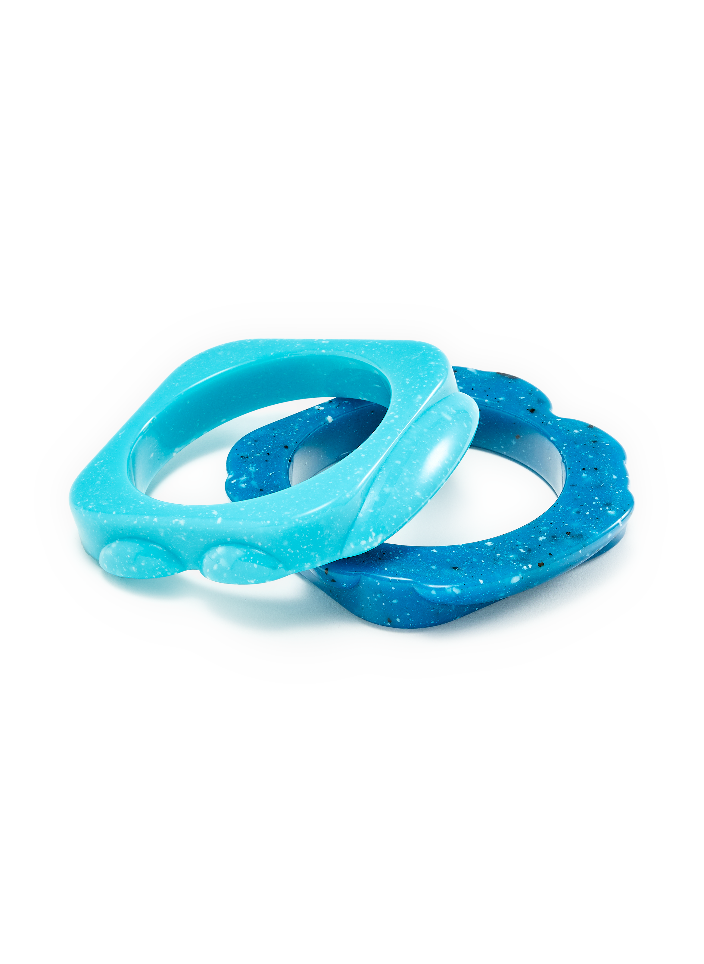 2 bracelets bangle Mare Magnum LA MANSO Bleu