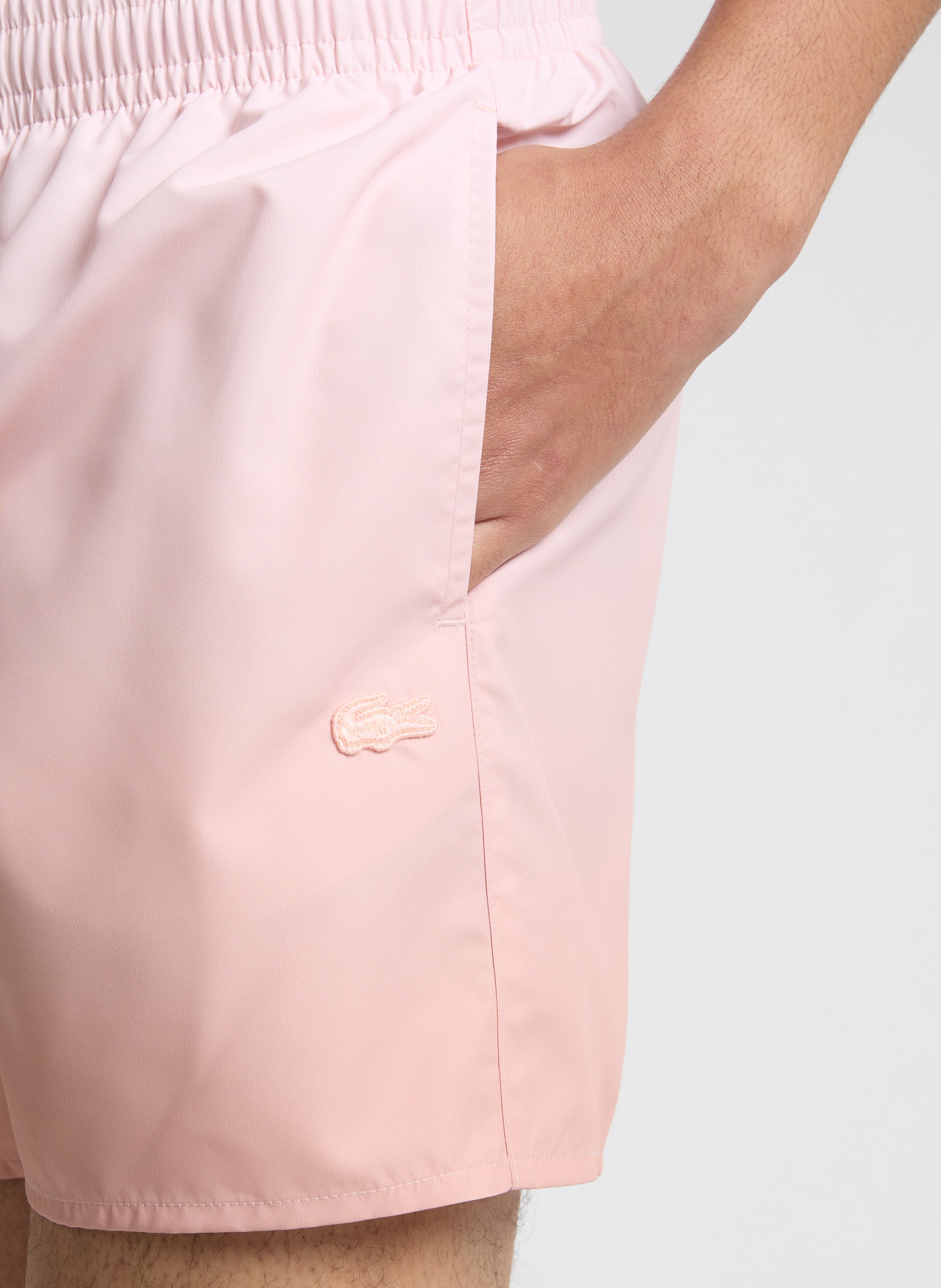 Short de bain Tie and Dye LACOSTE Marron