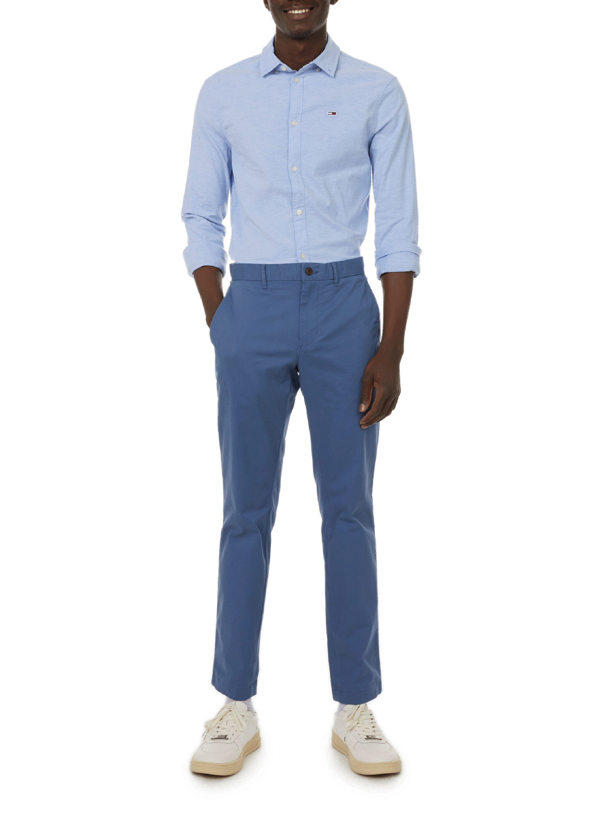 Organic cotton shirt TOMMY HILFIGER Blue