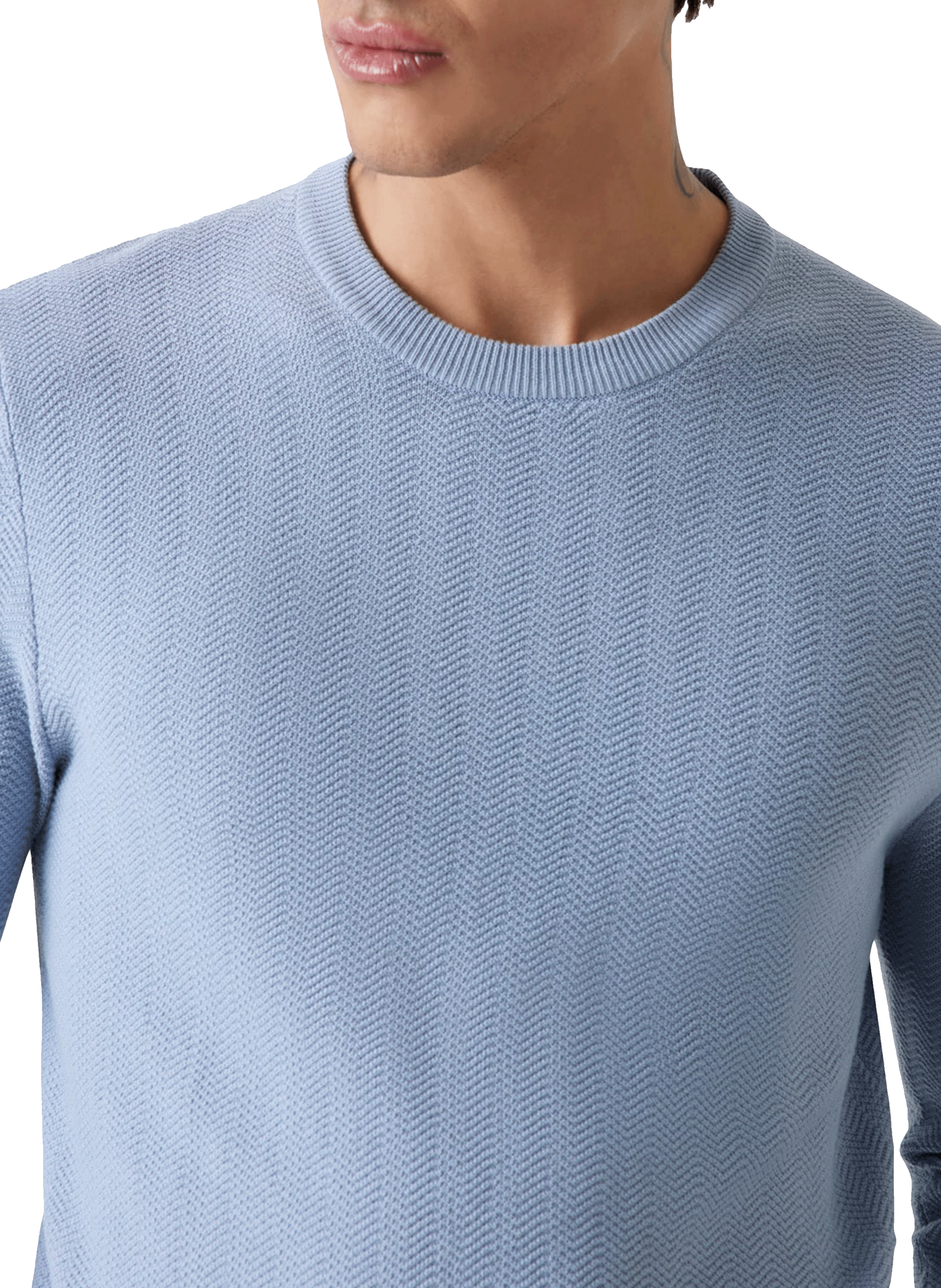 Pull en coton mélangé GUESS Bleu