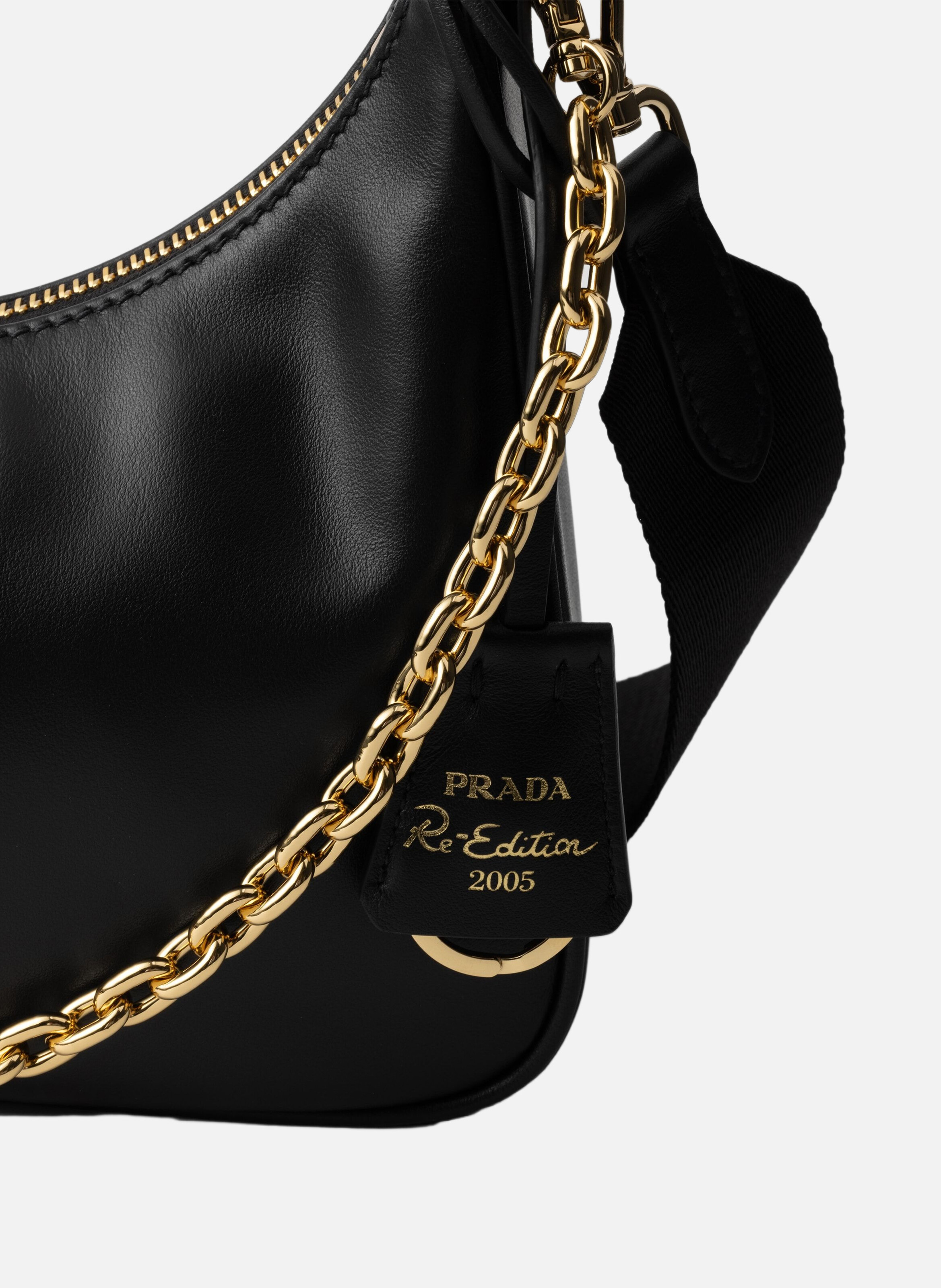 Sac prada re-edition 2005 en cuir PRADA Noir