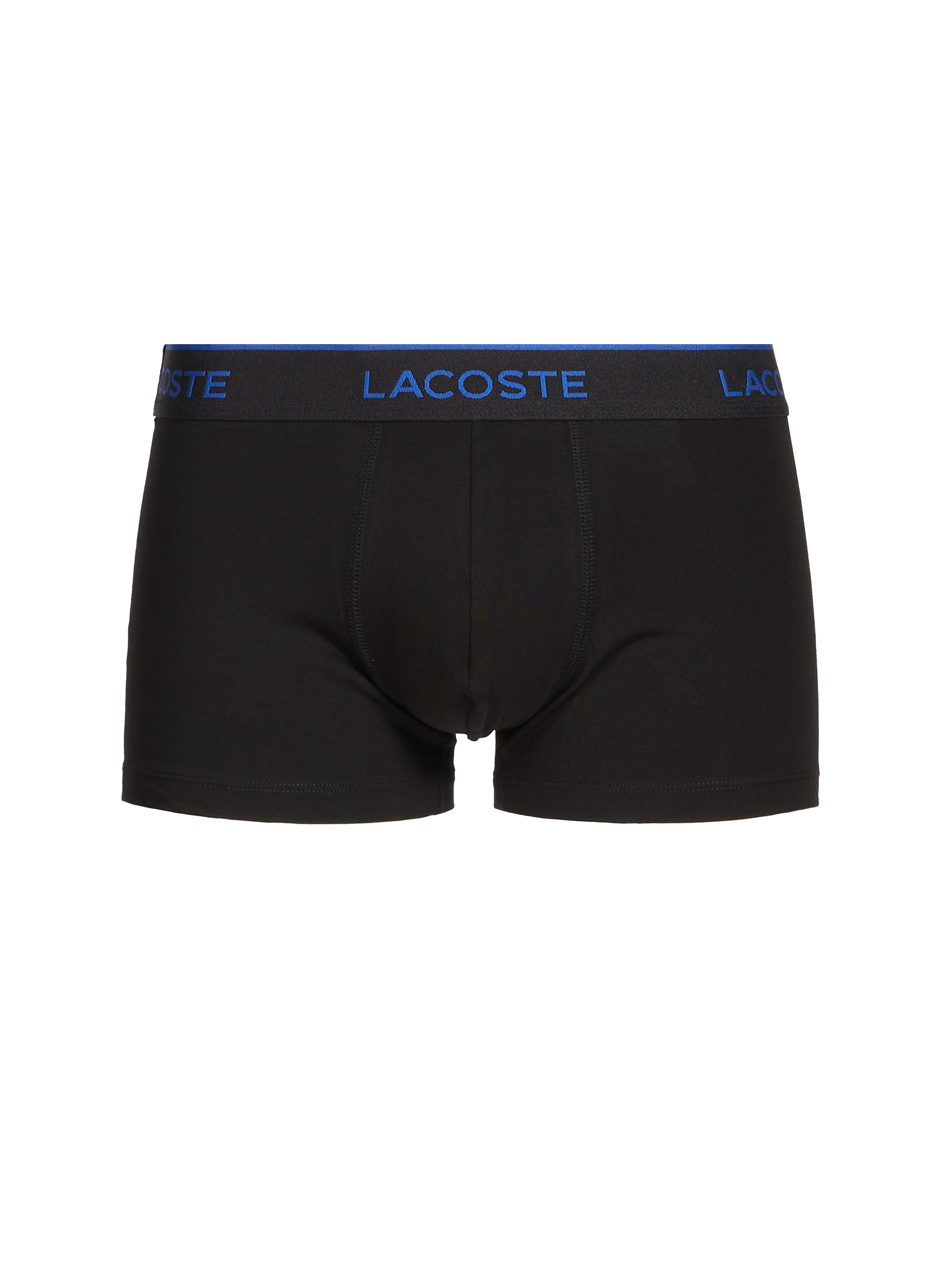 Set of three cotton-blend boxers LACOSTE Black