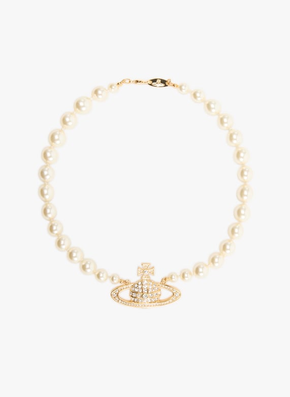 Collier One Row Pearl | Doré by VIVIENNE WESTWOOD Collier One Row Pearl Doré