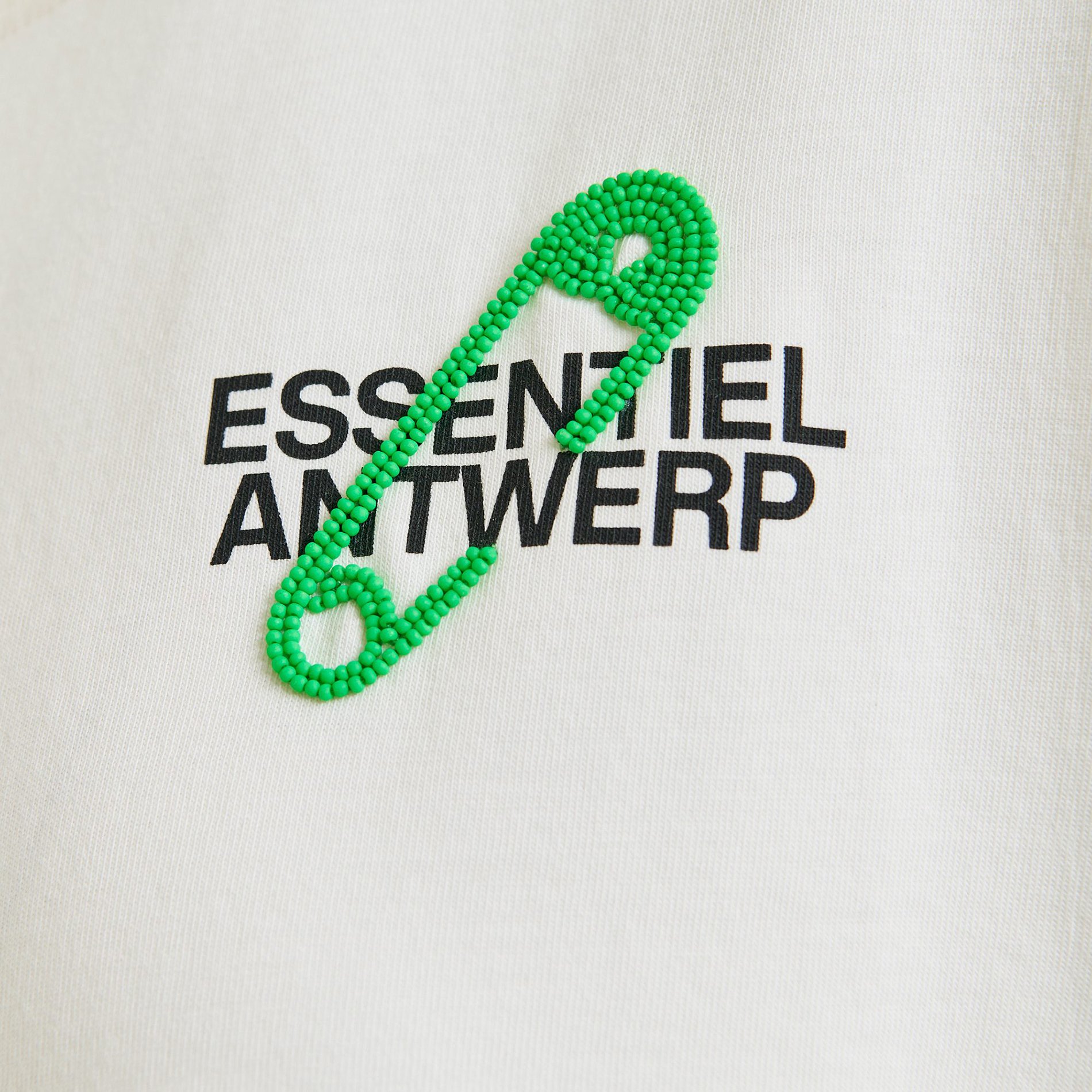 Tee-shirt col rond en coton bio ipin ESSENTIEL ANTWERP Blanc