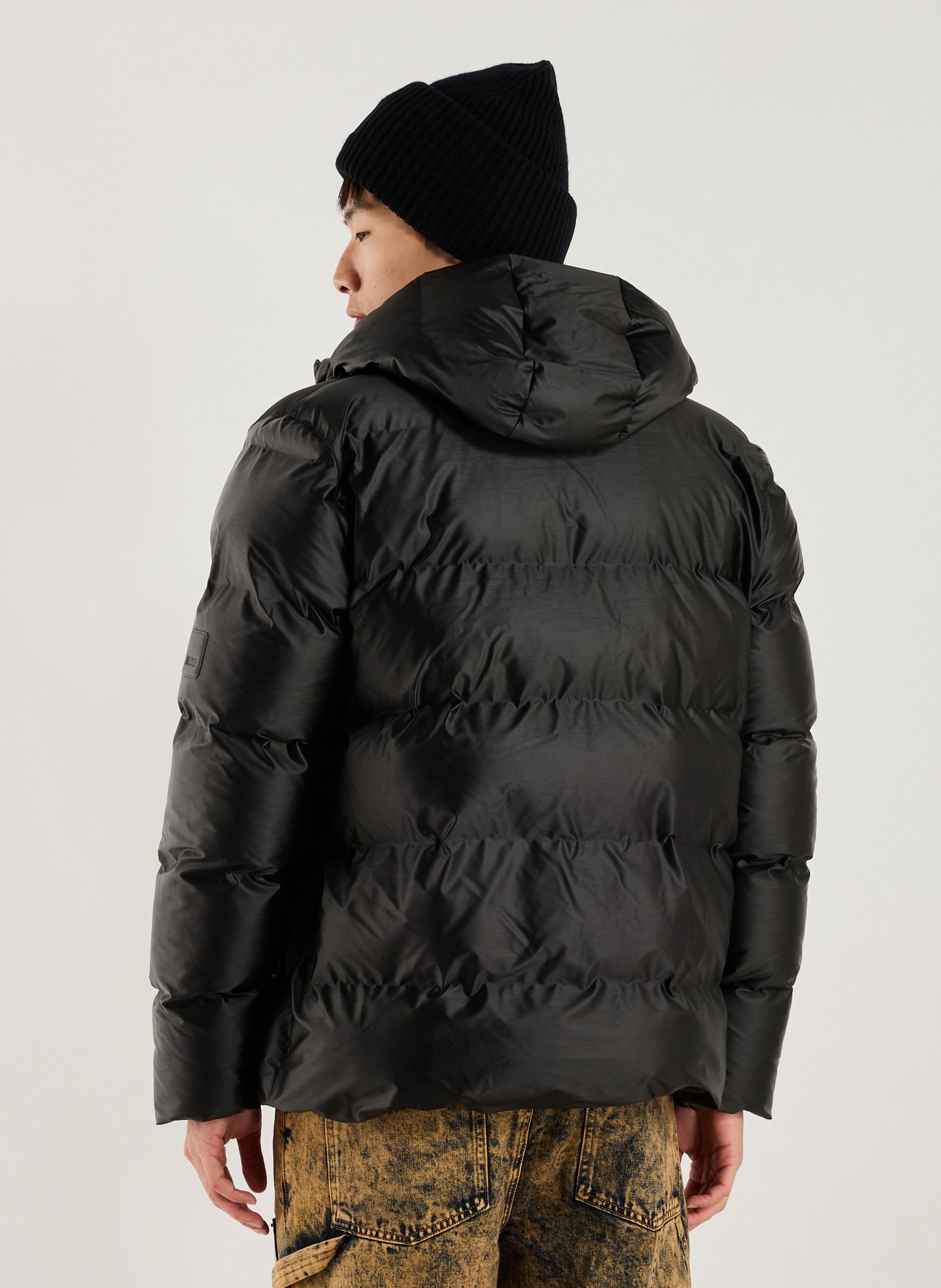 Doudoune Alta matelassée à capuche RAINS Noir