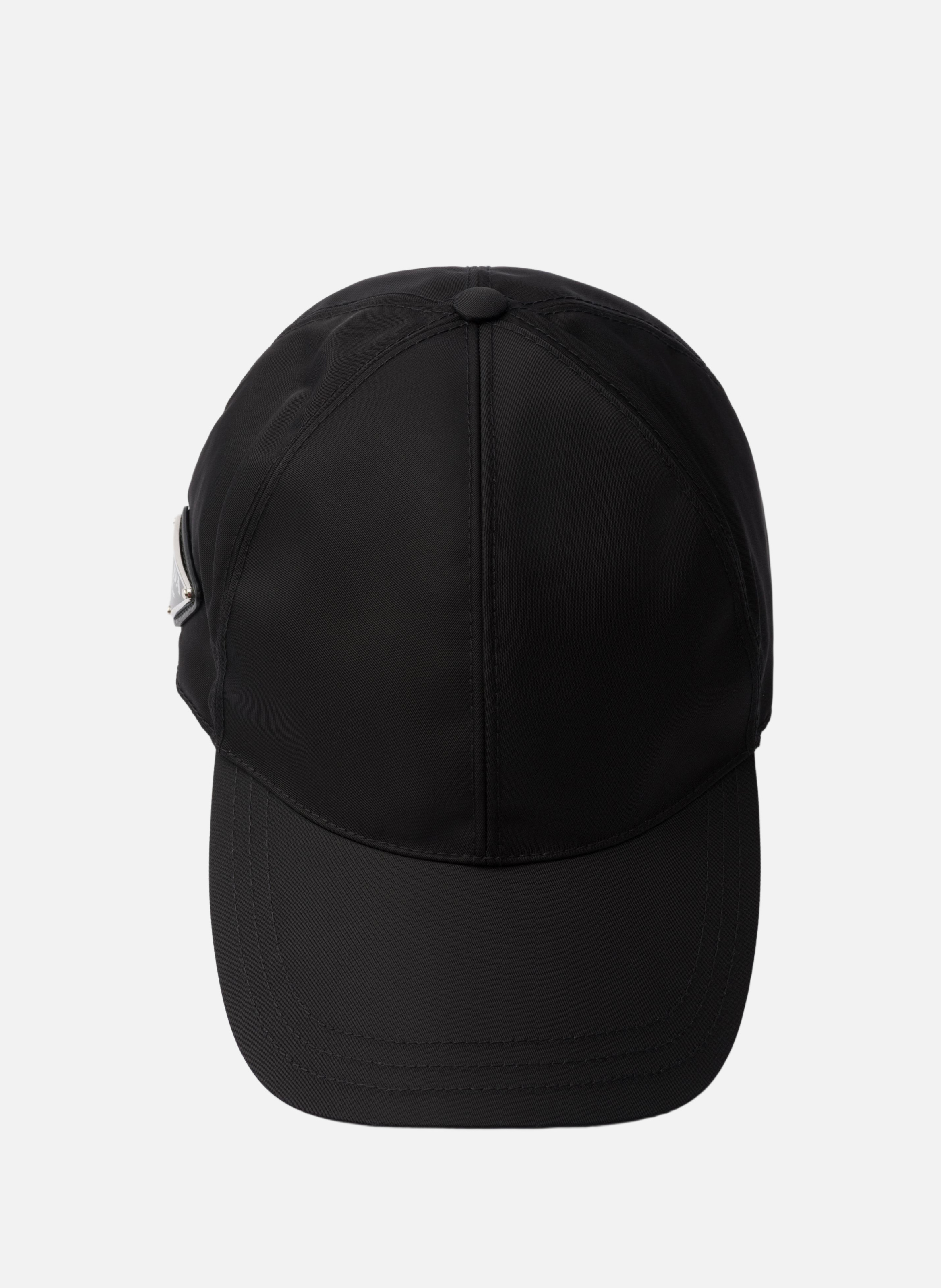 Casquette de baseball en re-nylon PRADA Noir