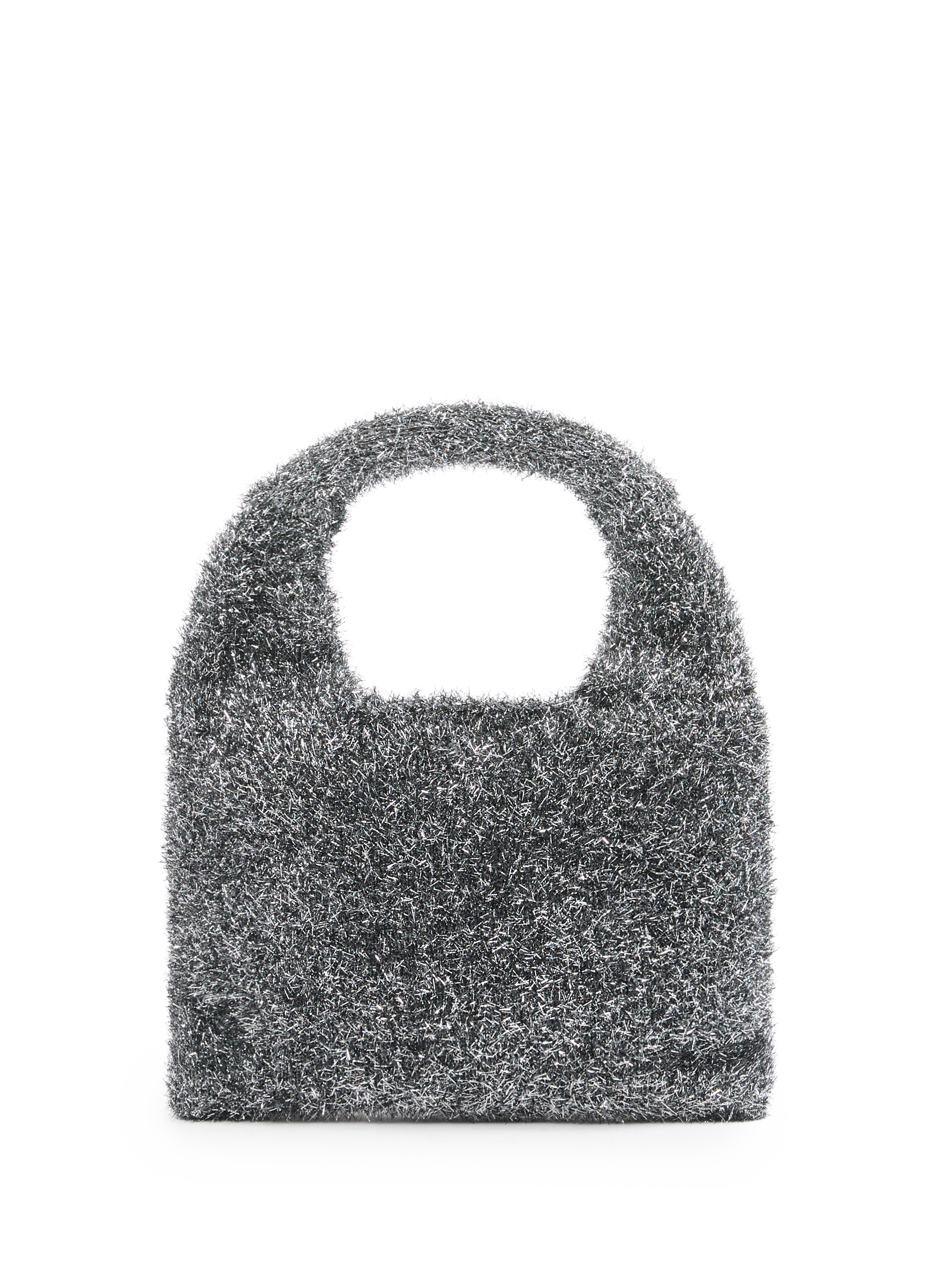 AU PRINTEMPS PARIS Sac à main en maille métalisé Noir
