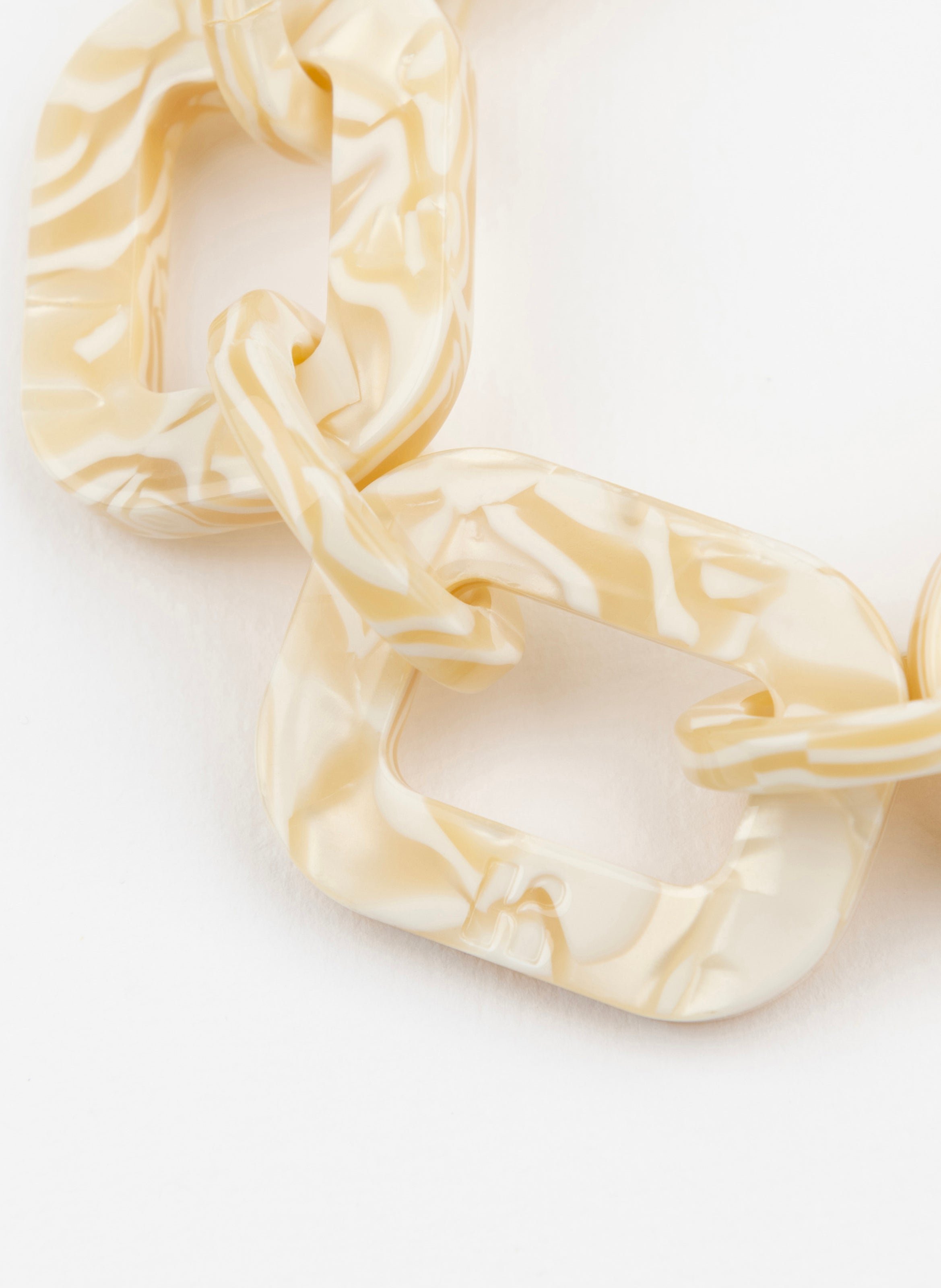 Bracelet astre en acétate de cellulose KURAGE GINZA Beige
