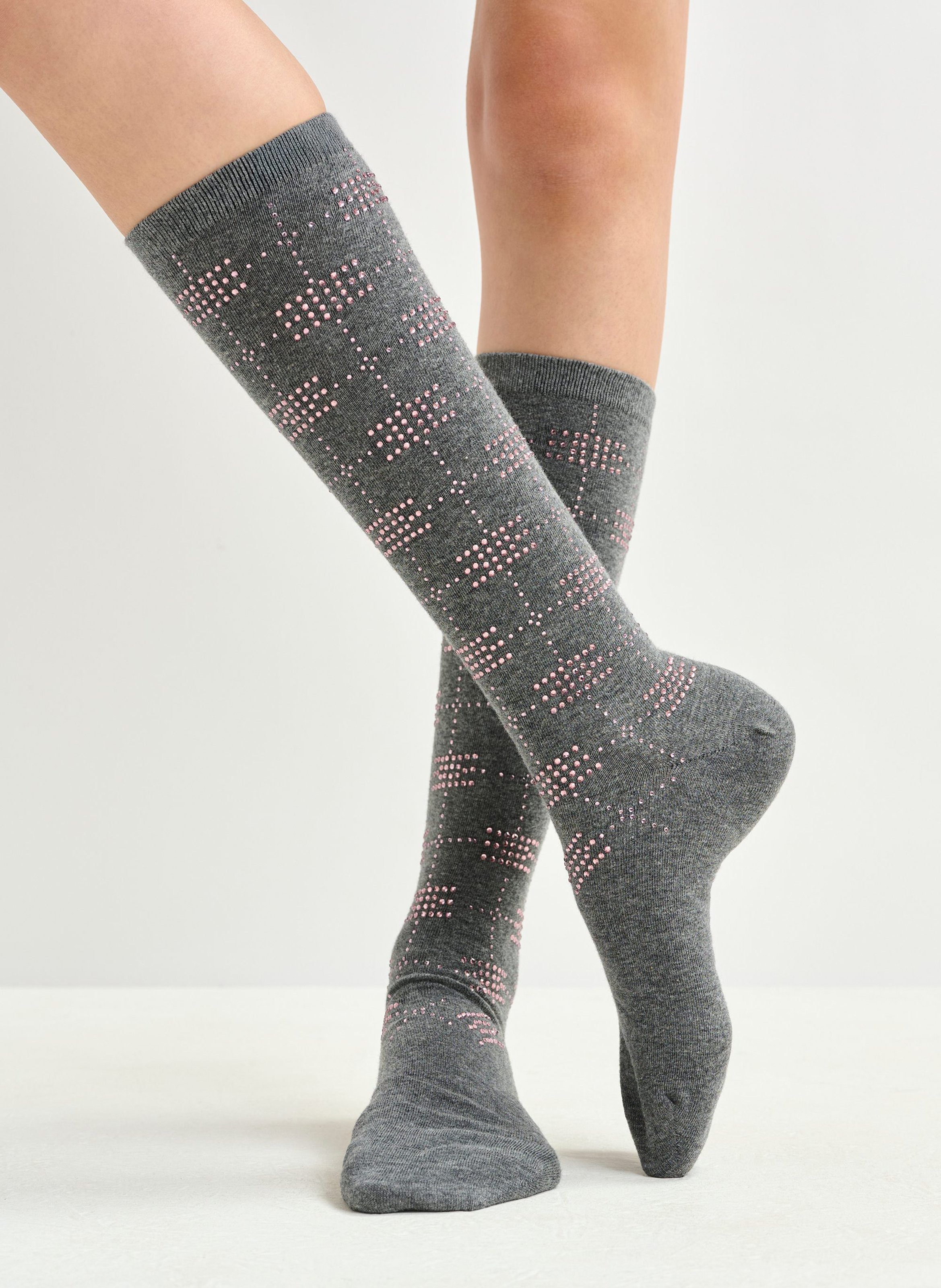 Chaussettes en coton mélangé invers ESSENTIEL ANTWERP Gris