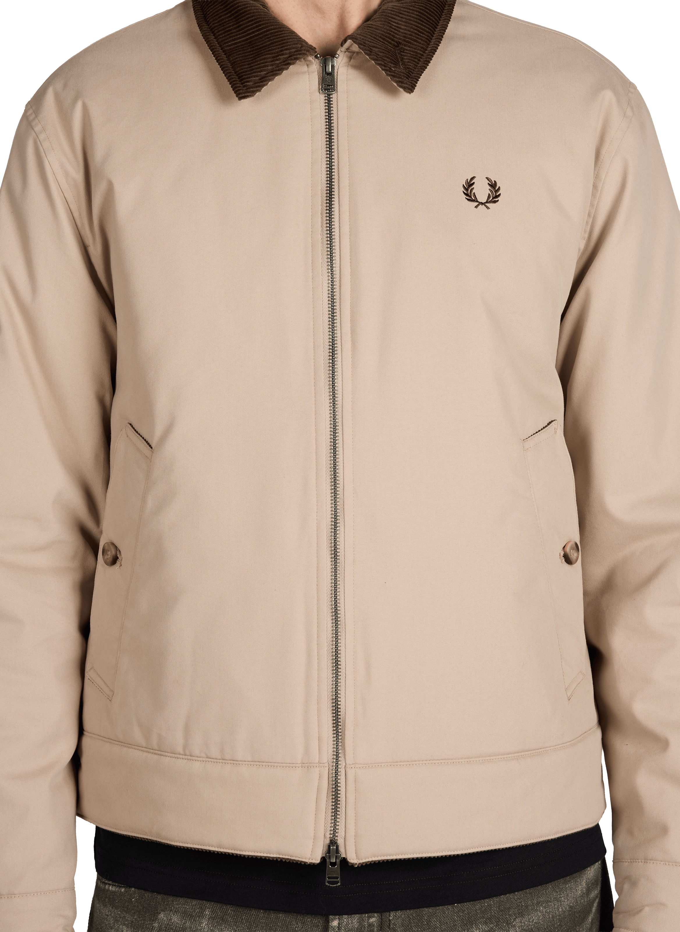 Blouson en coton mélangé FRED PERRY Beige