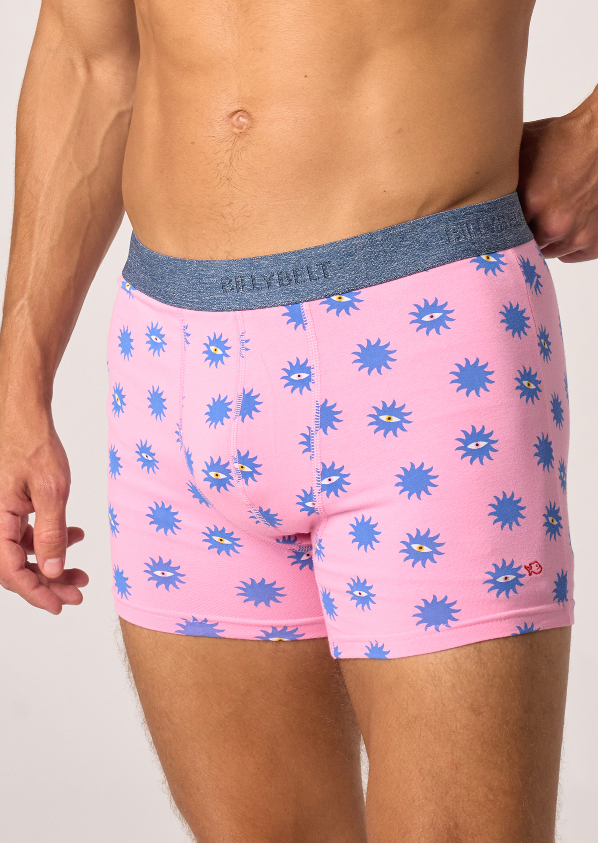 Boxer en coton biologique BILLYBELT Rose