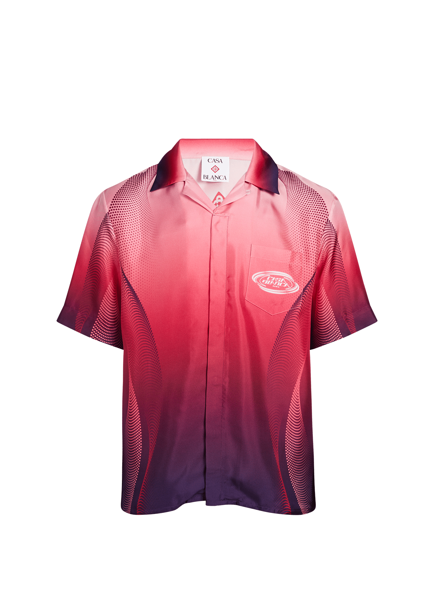 Chemise col cubain en soie CASABLANCA PARIS Multicolore