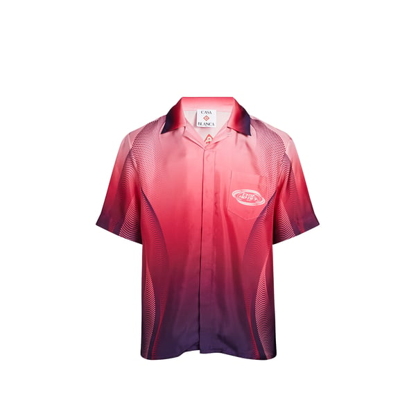 Chemise col cubain en soie Chemise col cubain en soie