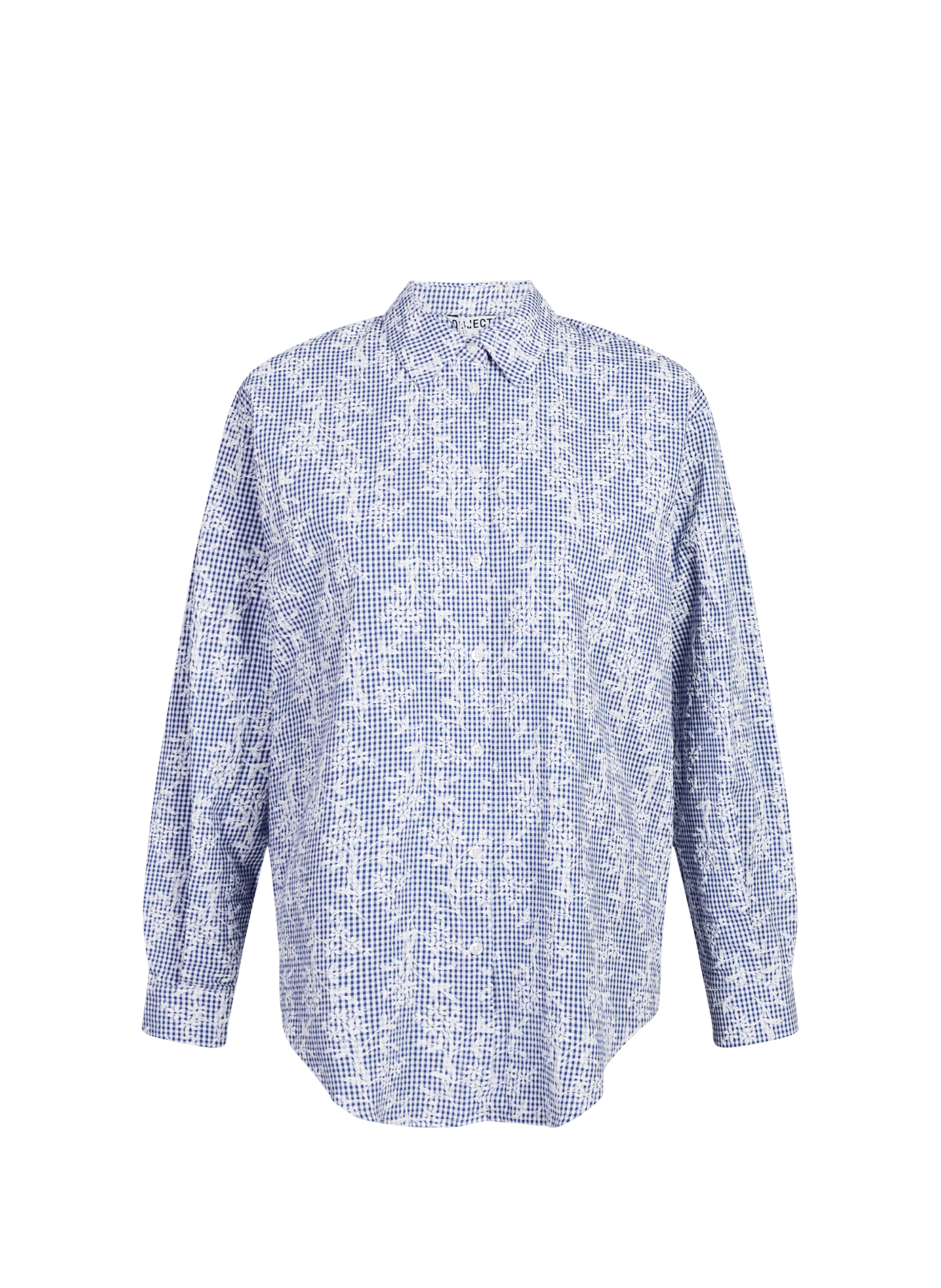 Chemisier droit Objciara imprimé en coton OBJECT Bleu