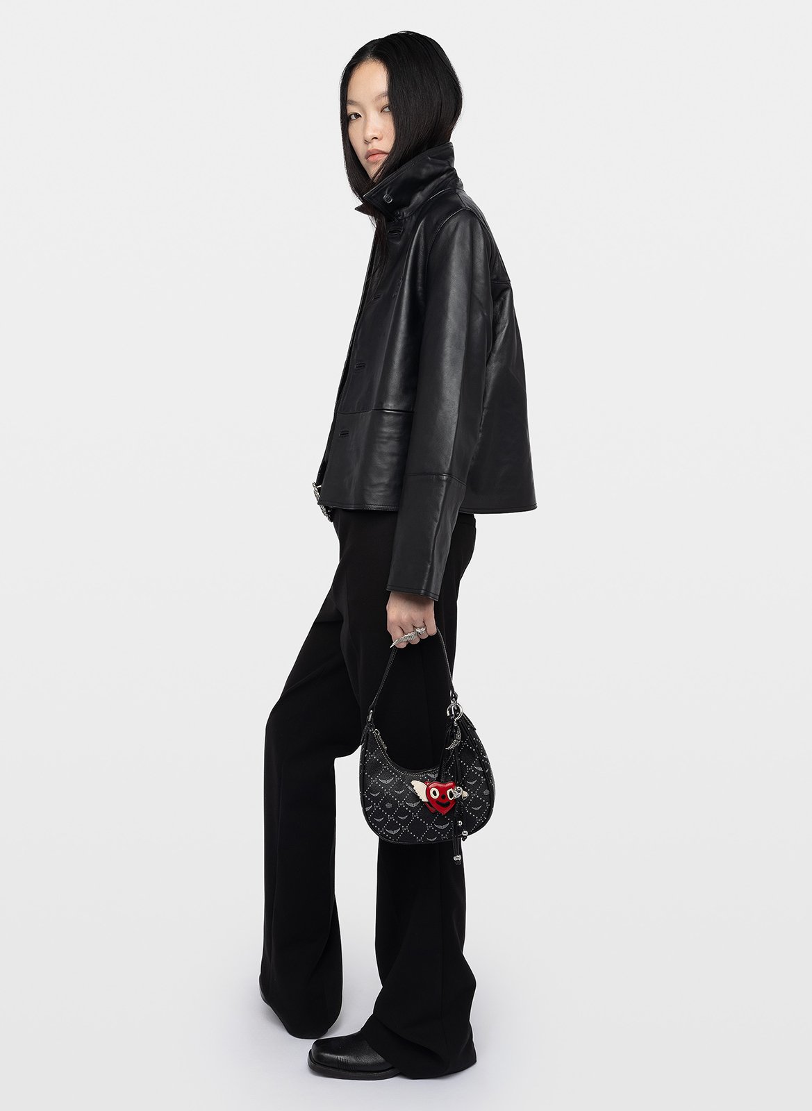 Sac à main imprimé z night out ZADIG&VOLTAIRE Noir