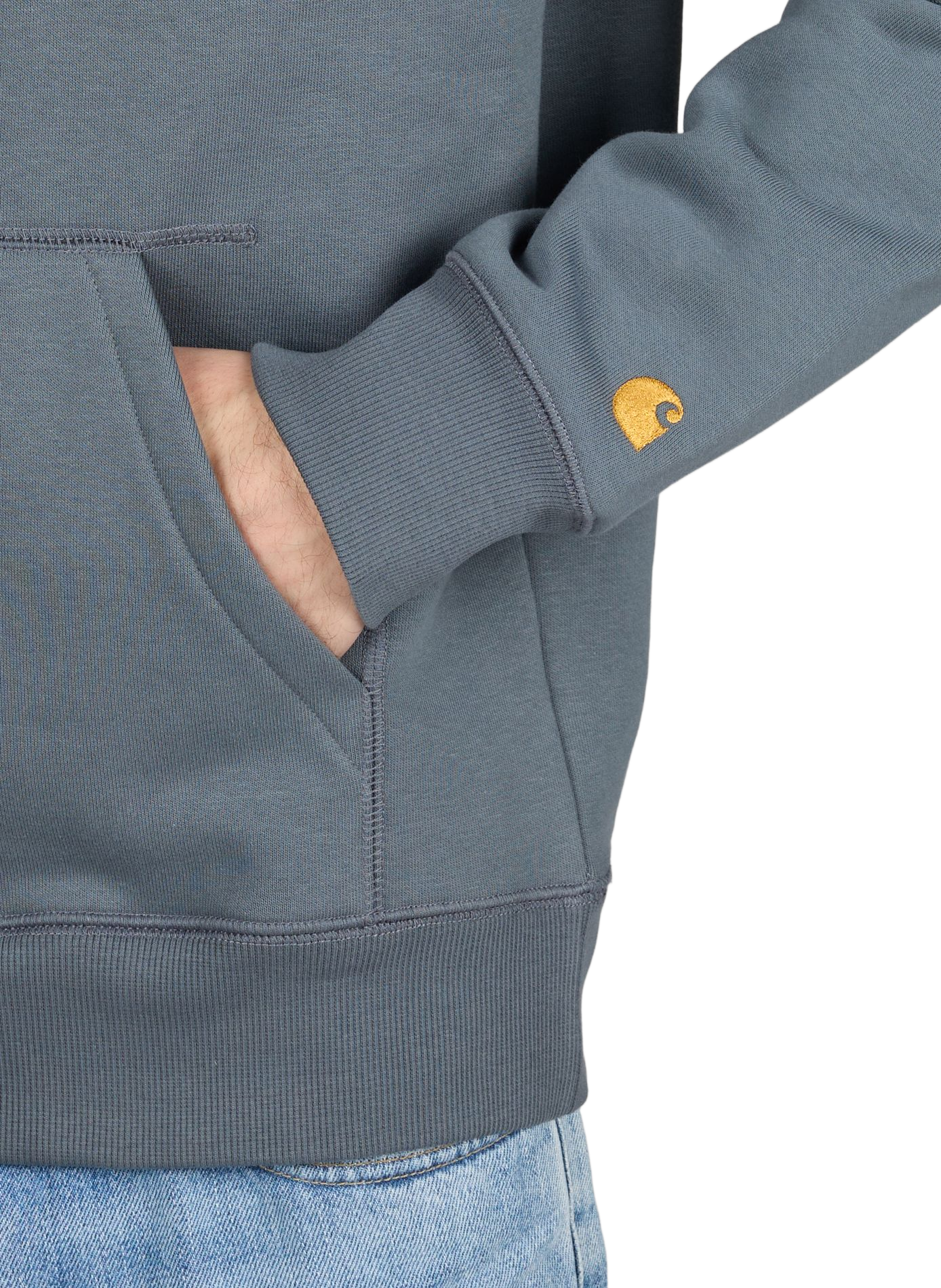 Hoodie uni à capuche en coton mélangé CARHARTT WIP Bleu