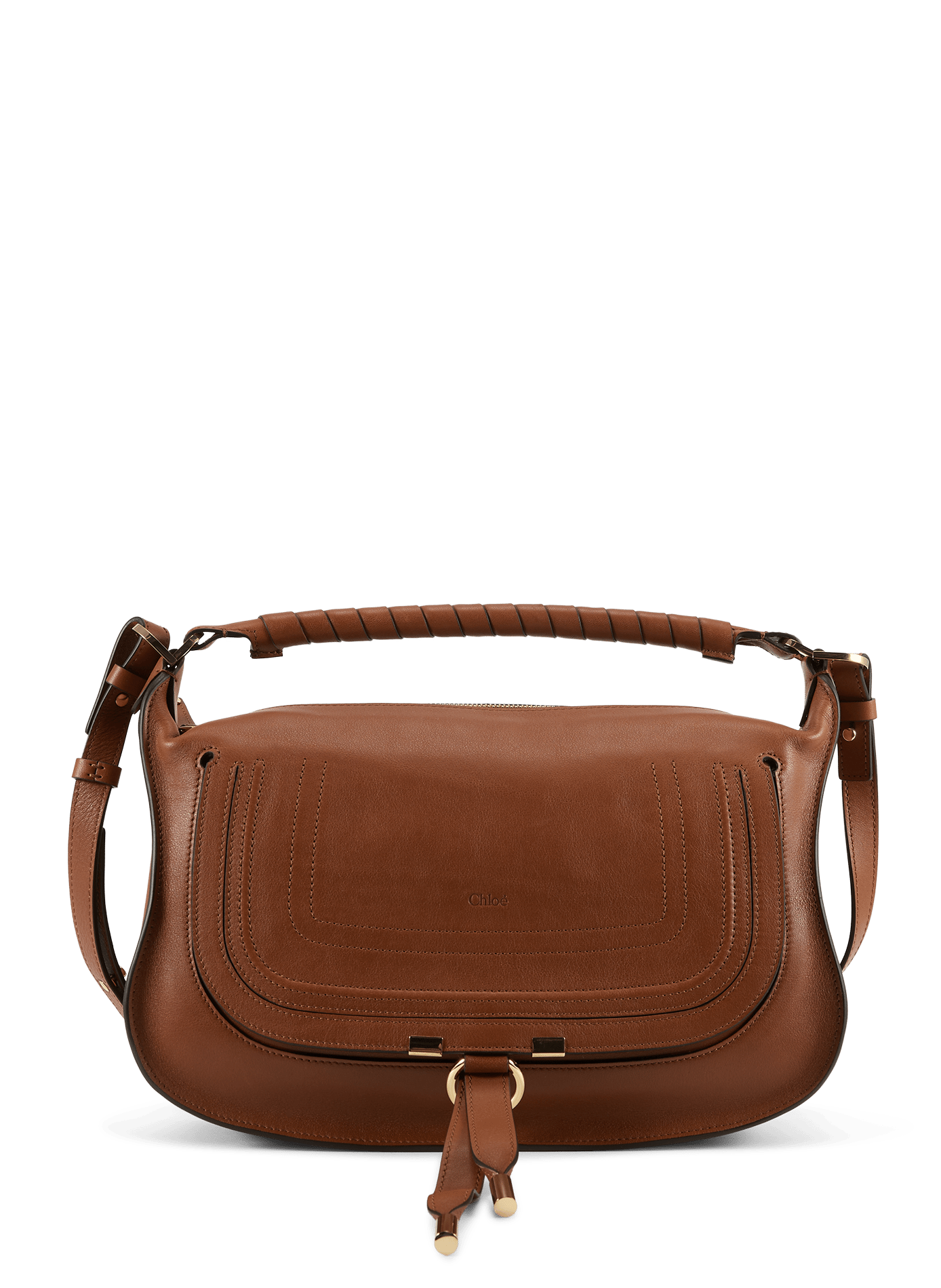 Small Marcie handbag in soft calf leather CHLOÉ Brown