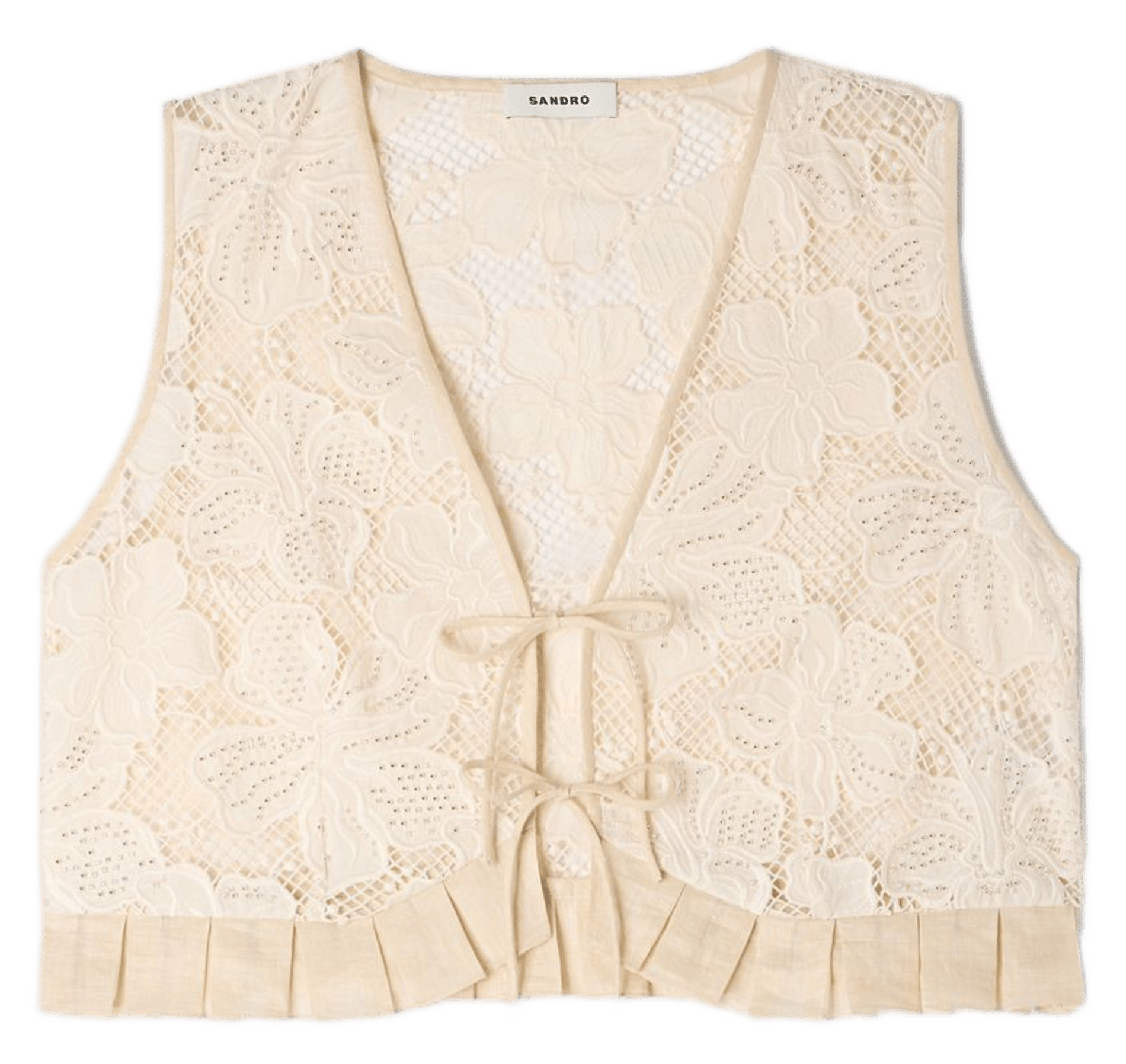 Top encolure v SANDRO Beige